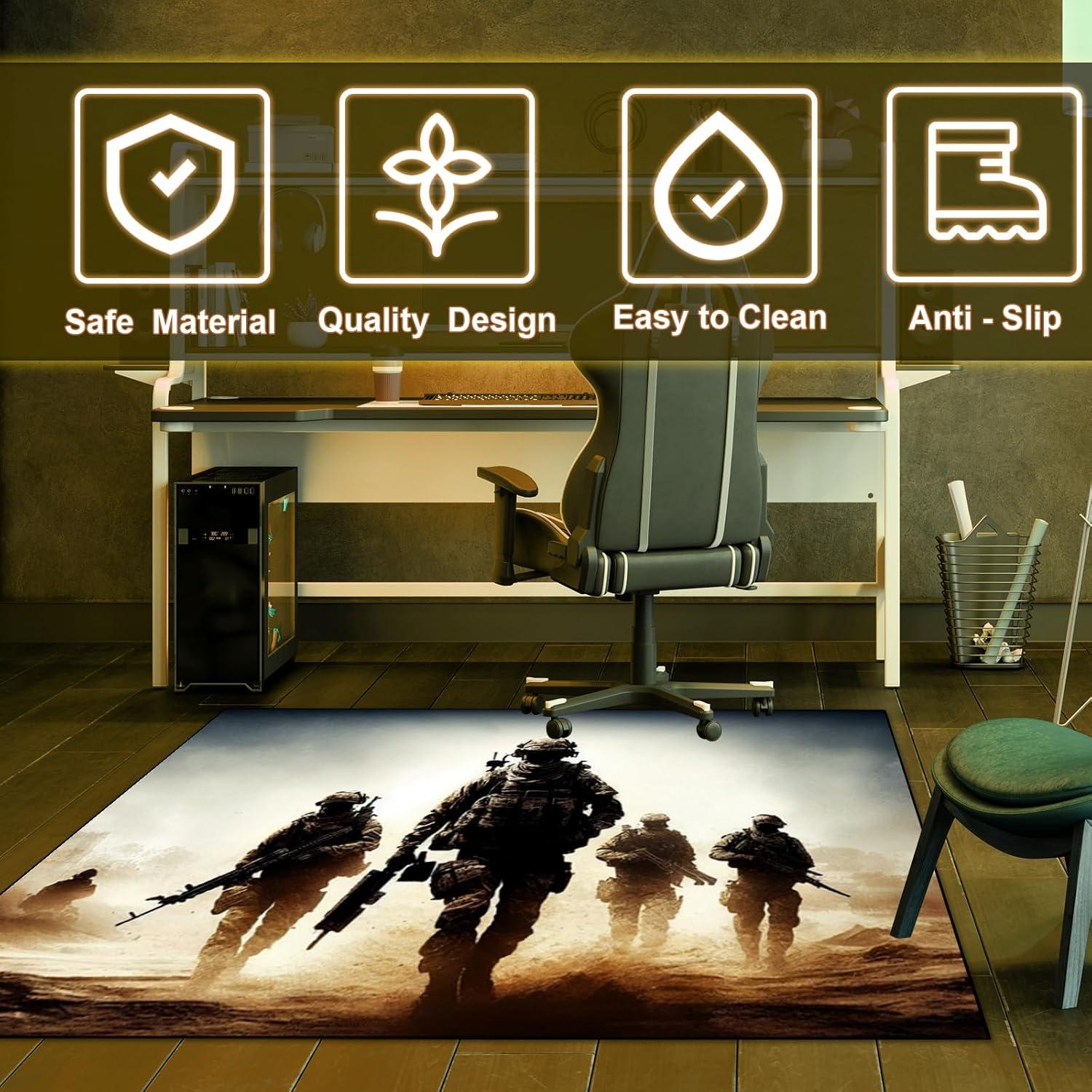 Alfombra de Juego Boiulo 1.02m x 1.52m Antideslizante Cuarteto