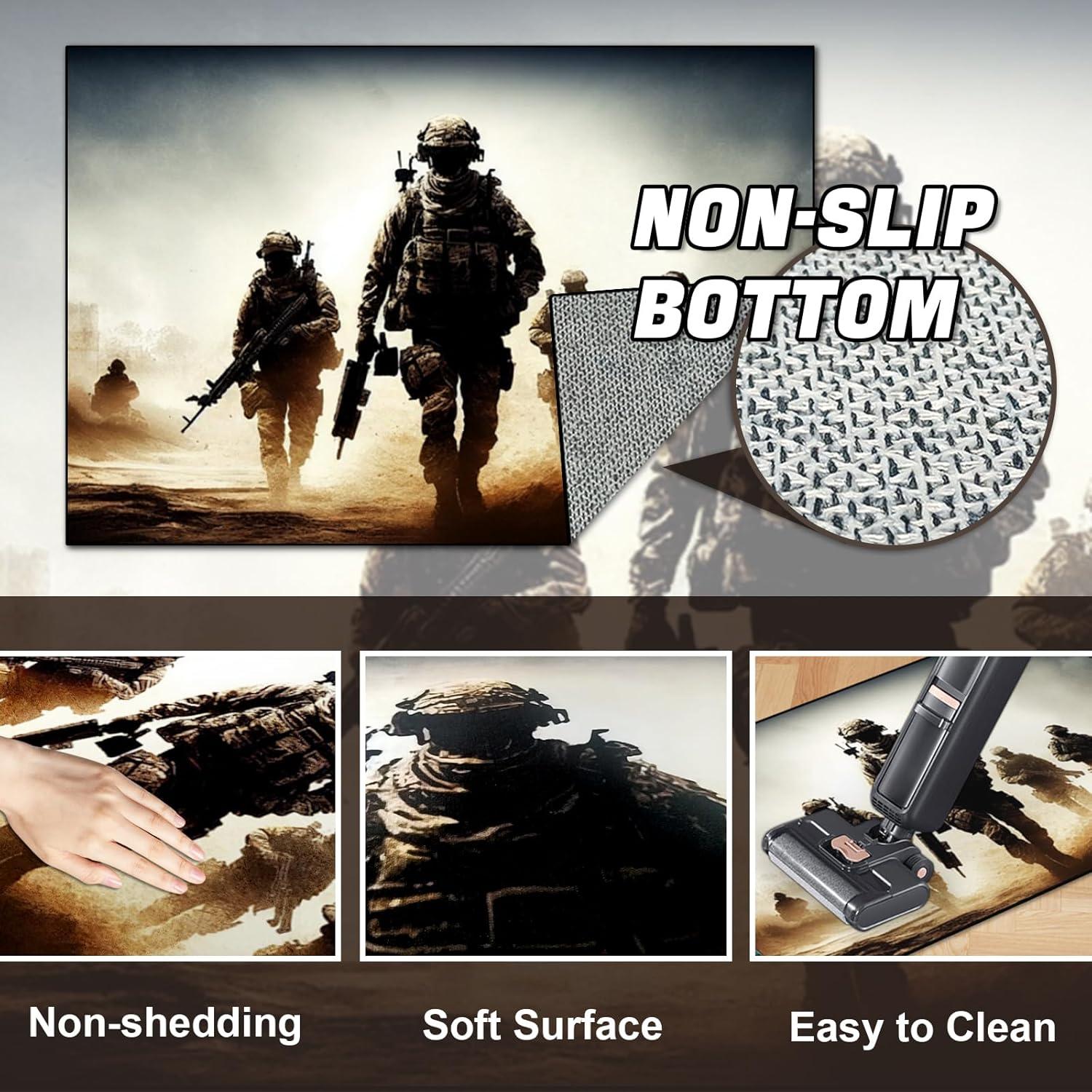 Alfombra de Juego Boiulo 1.02m x 1.52m Antideslizante Cuarteto