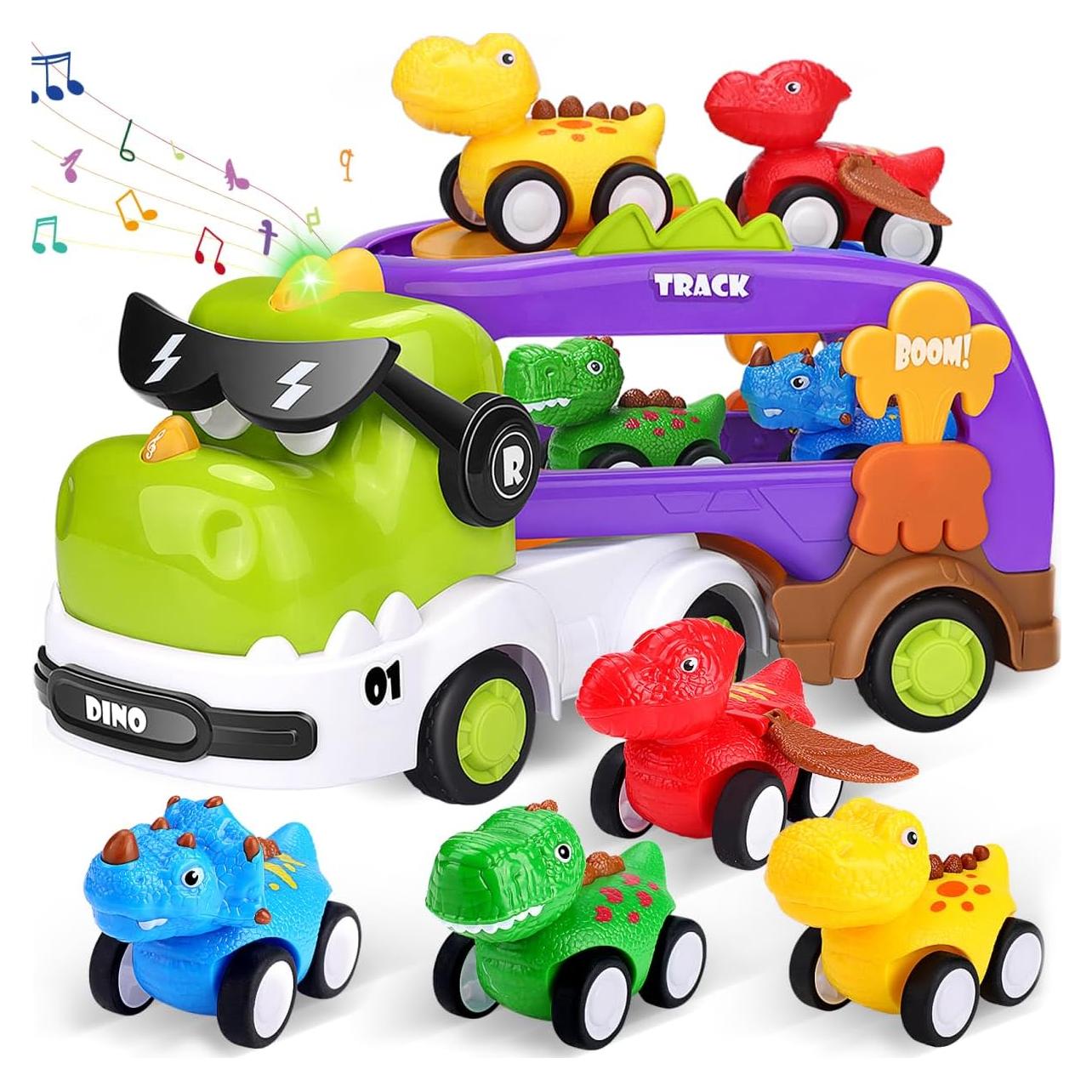 Set de Juguetes de Dinosaurio 5 en 1 FunMission - Verde