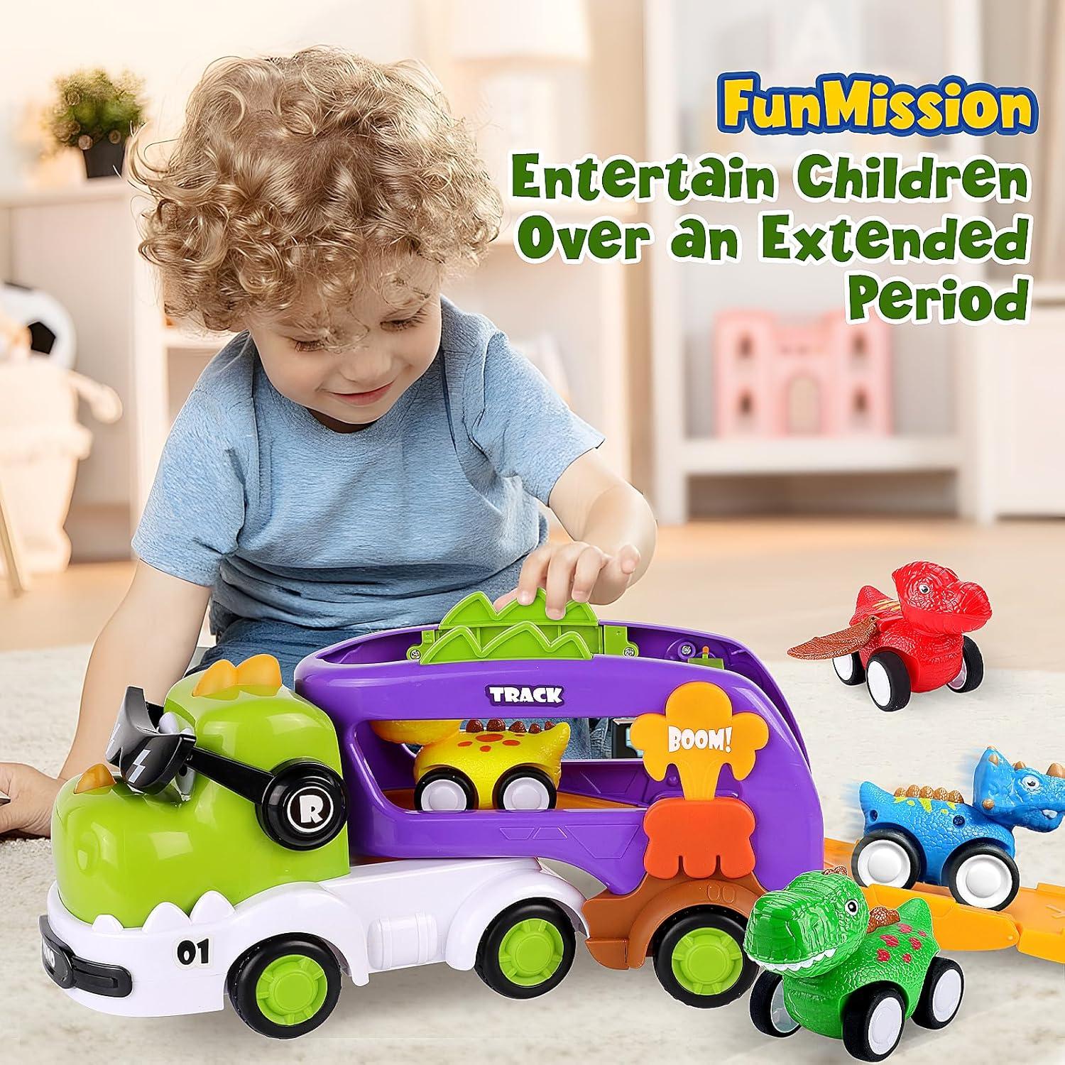 Set de Juguetes de Dinosaurio 5 en 1 FunMission - Verde