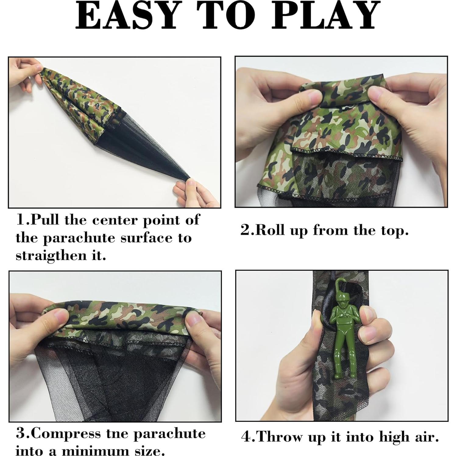 Juguete Paracaídas PGXT para Niños 3 a 12 Años - Exterior