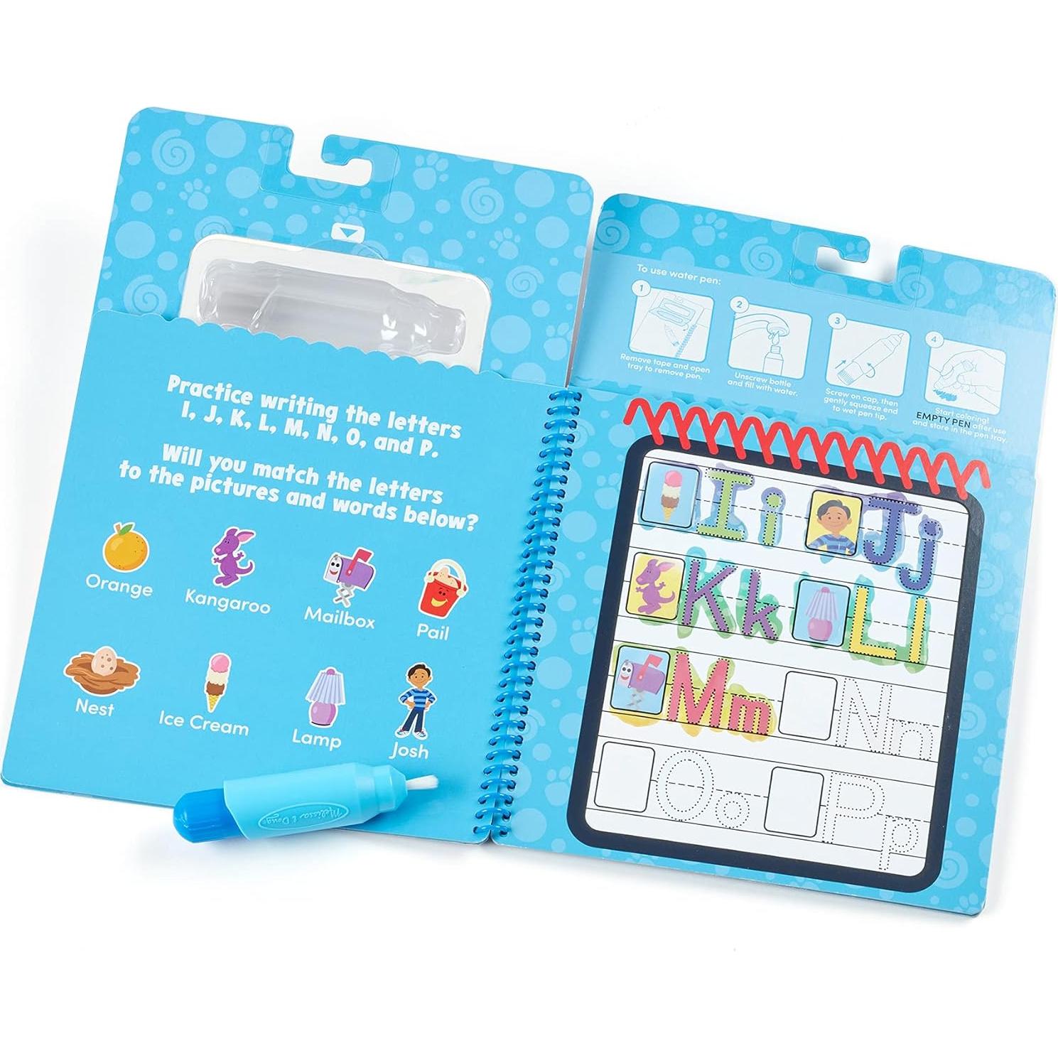 Cuaderno de Actividades Melissa & Doug Water Wow! Alfabeto