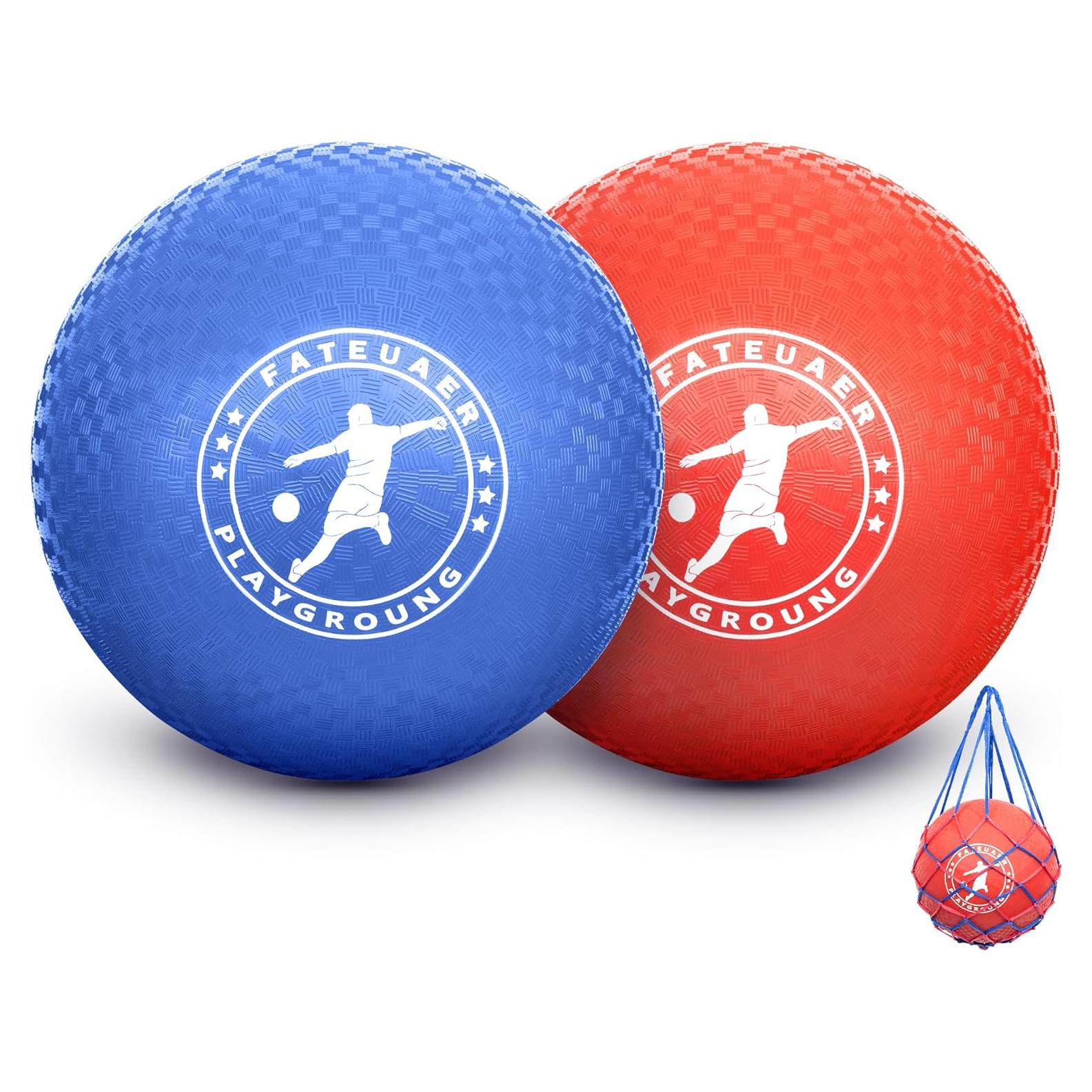 Set de 2 Pelotas de Kickball FATEUAER 25.4 cm Rojo y Azul