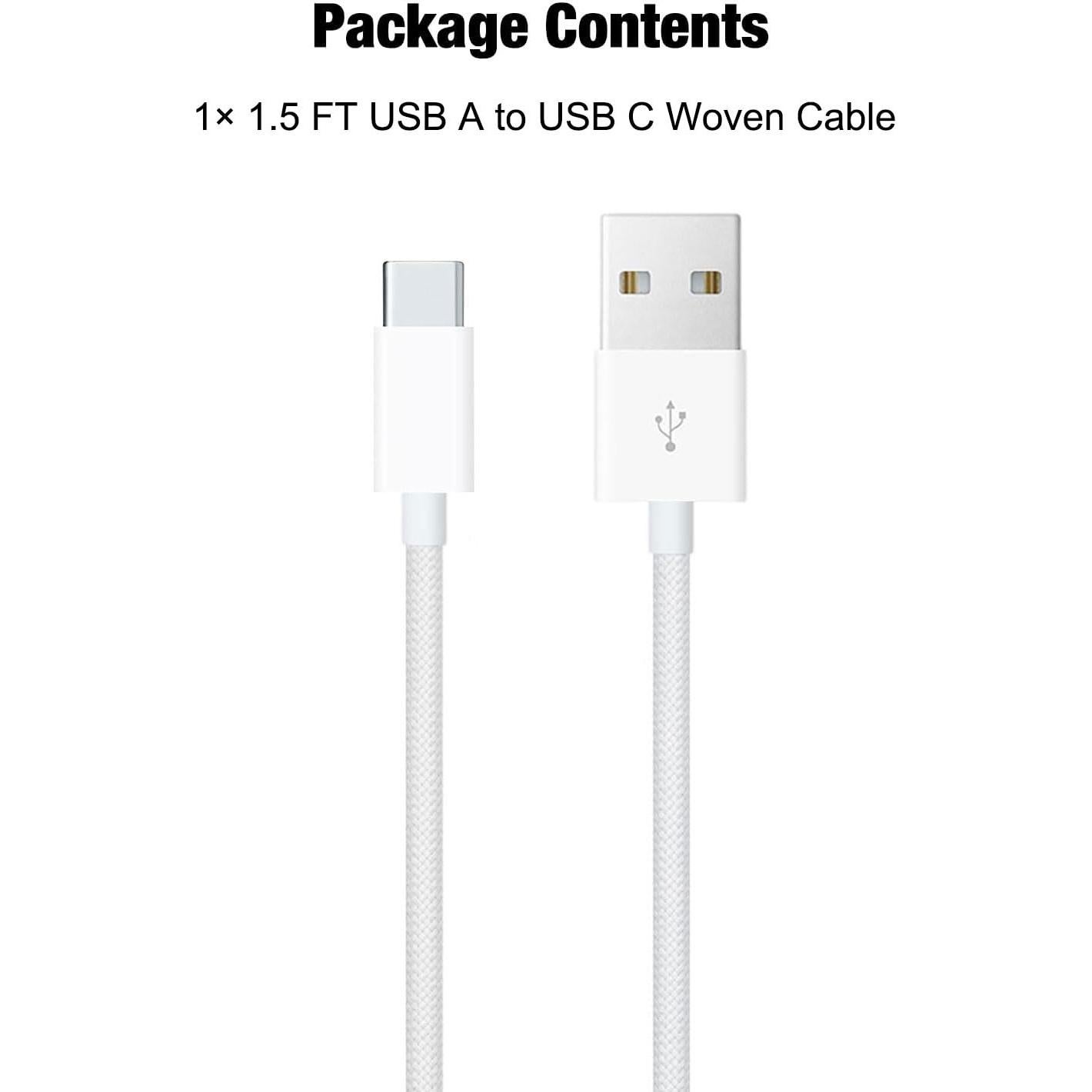 Cable USB A a USB C trenzado 0.5m Abysssea para iPhone 15/16