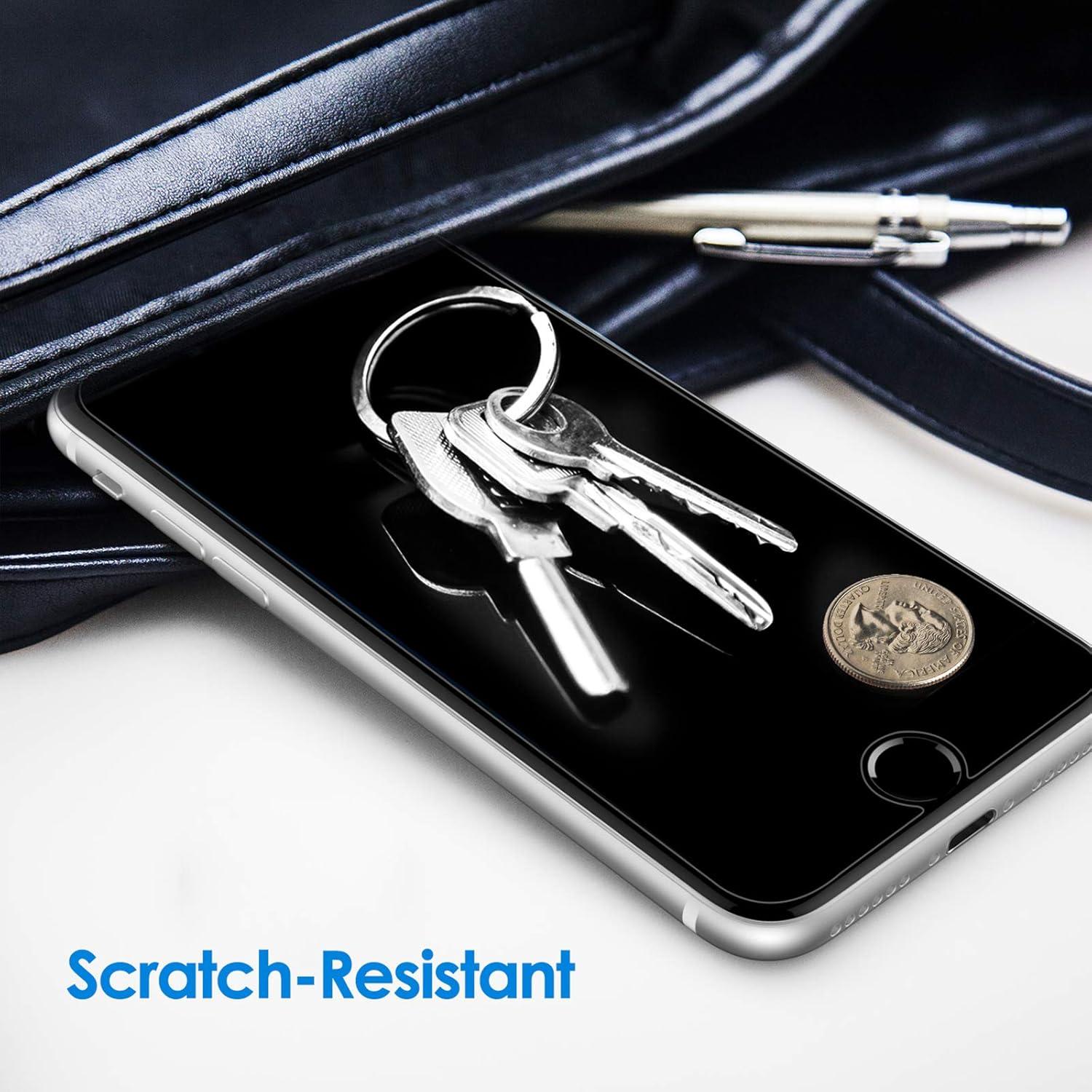 Protector de Pantalla JETech para iPhone SE 3/2, Vidrio Templado, 3 Unidades