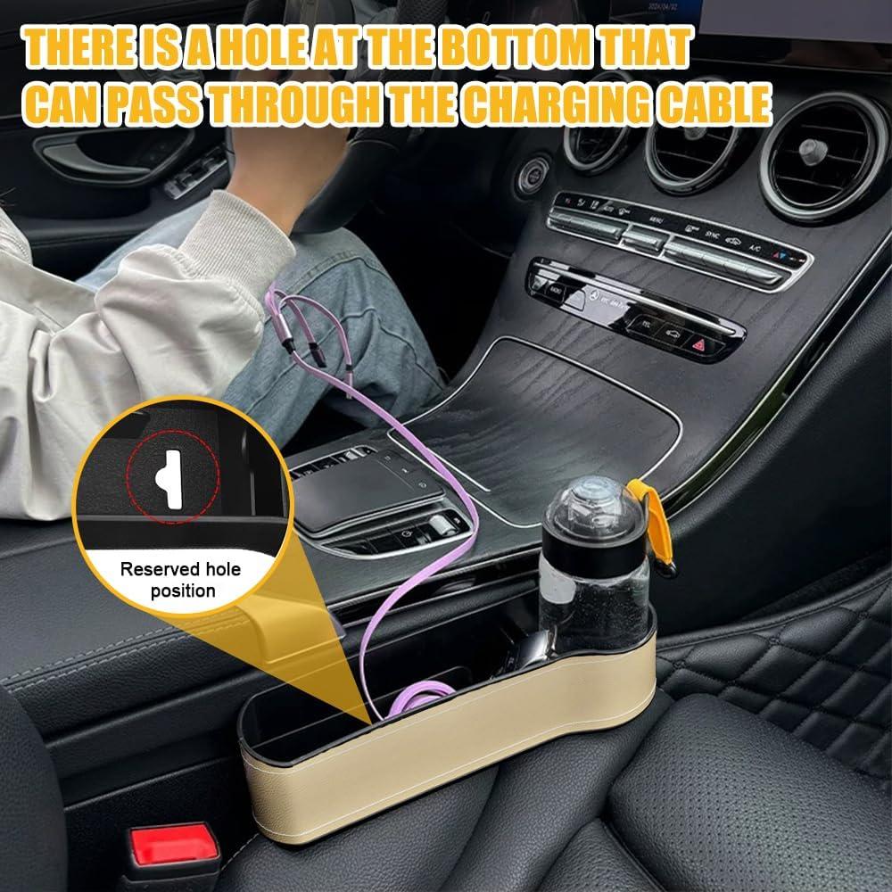 Organizador de Relleno de Espacio entre Asientos Tecledsn Beige