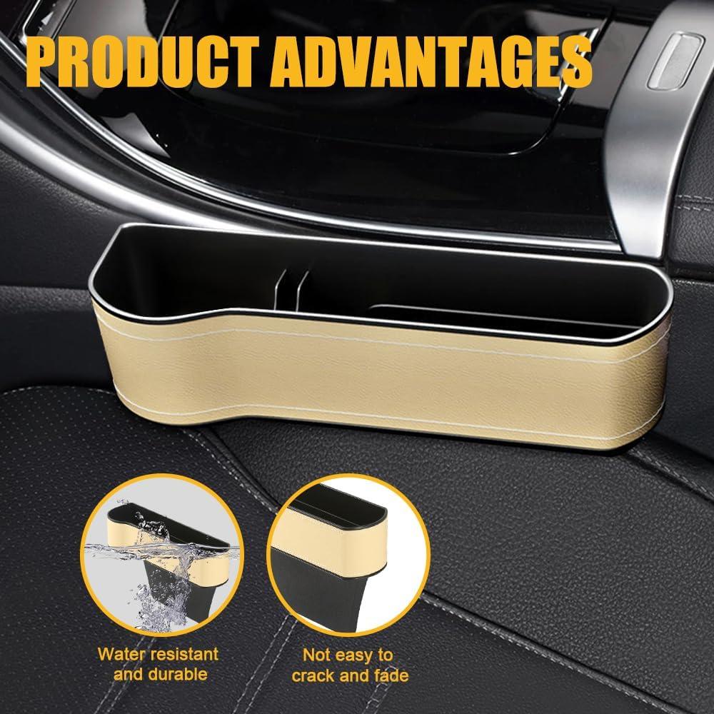 Organizador de Relleno de Espacio entre Asientos Tecledsn Beige