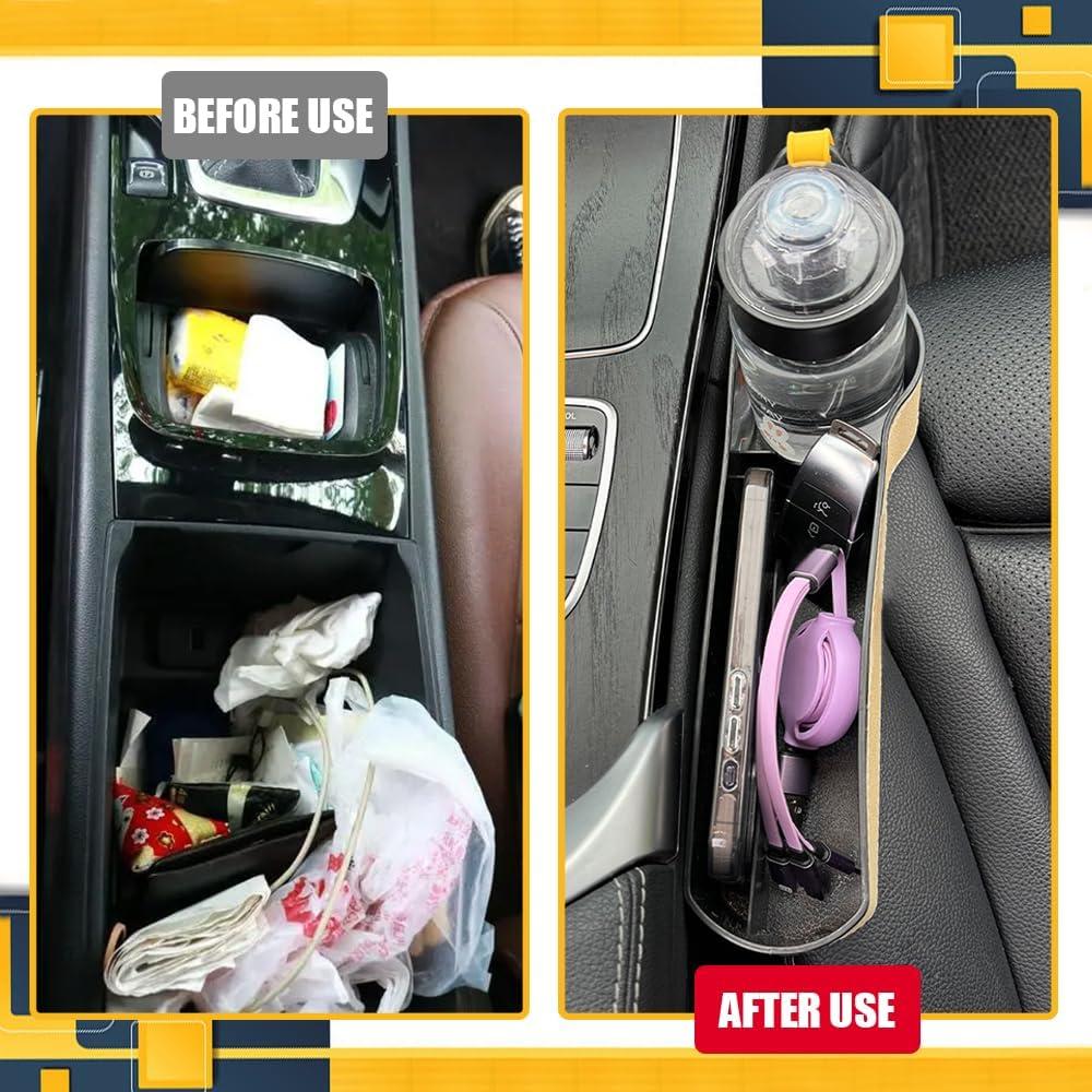 Organizador de Relleno de Espacio entre Asientos Tecledsn Beige