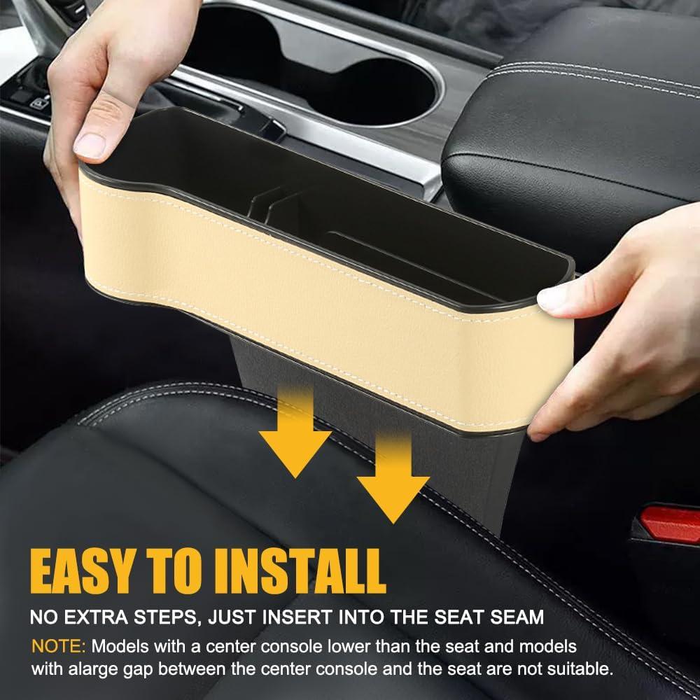Organizador de Relleno de Espacio entre Asientos Tecledsn Beige