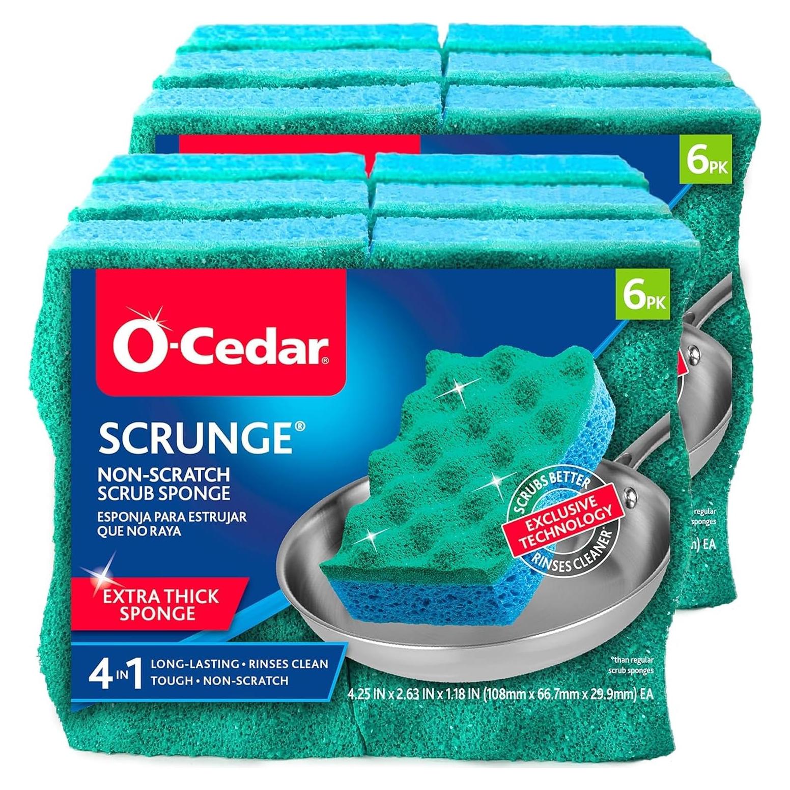 Esponja de Fregado Multiusos O-Cedar Scrunge 6 Unidades