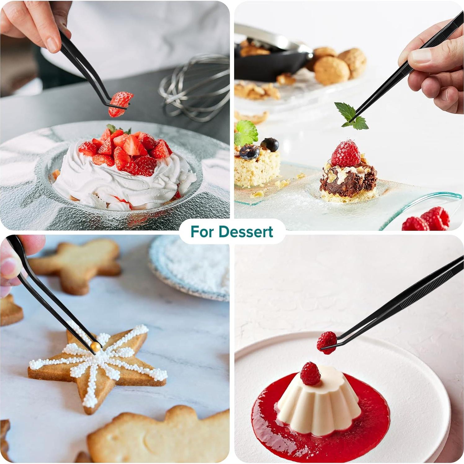 Juego de Pinzas de Cocina PETHOMKIT 6 Piezas Acero Inoxidable