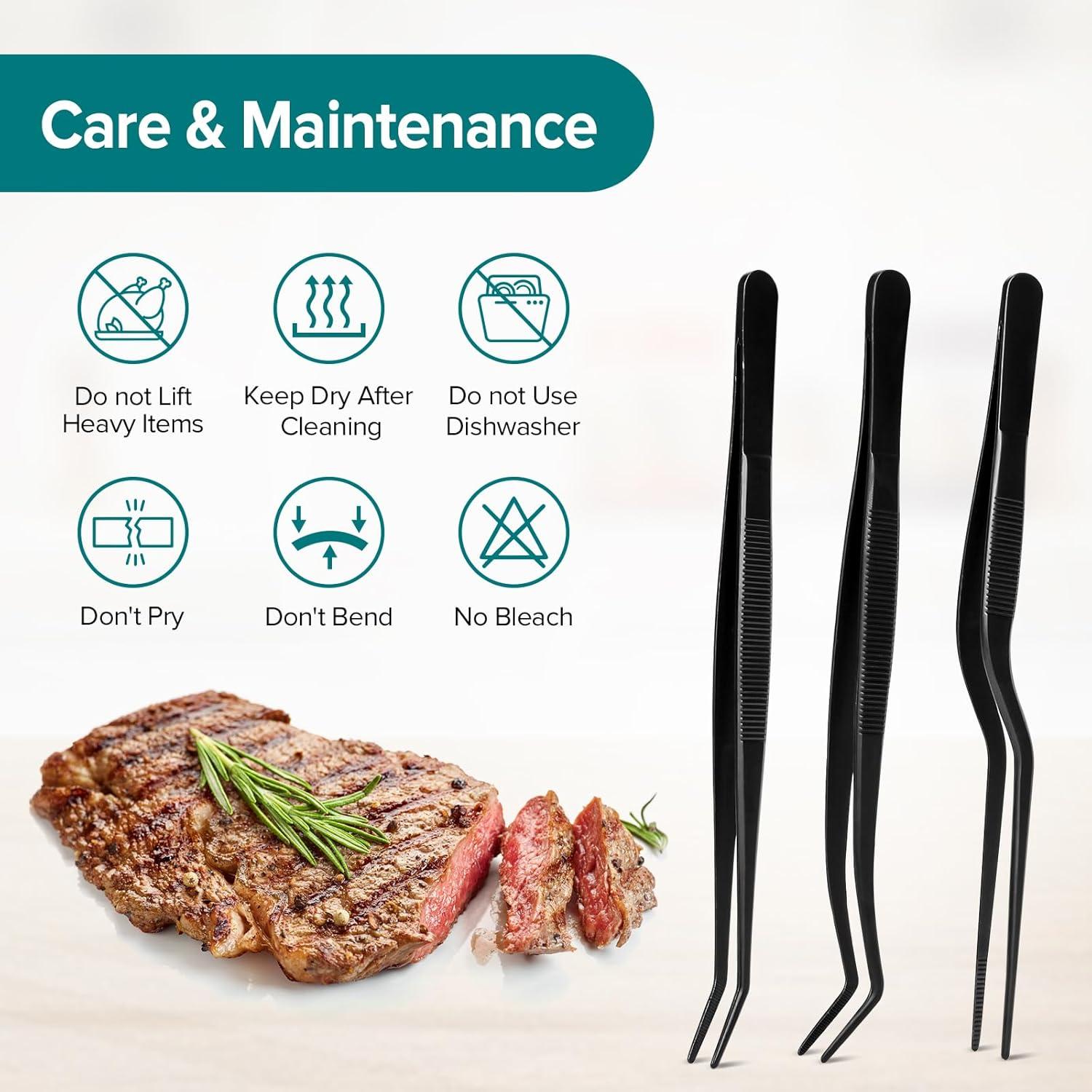 Juego de Pinzas de Cocina PETHOMKIT 6 Piezas Acero Inoxidable