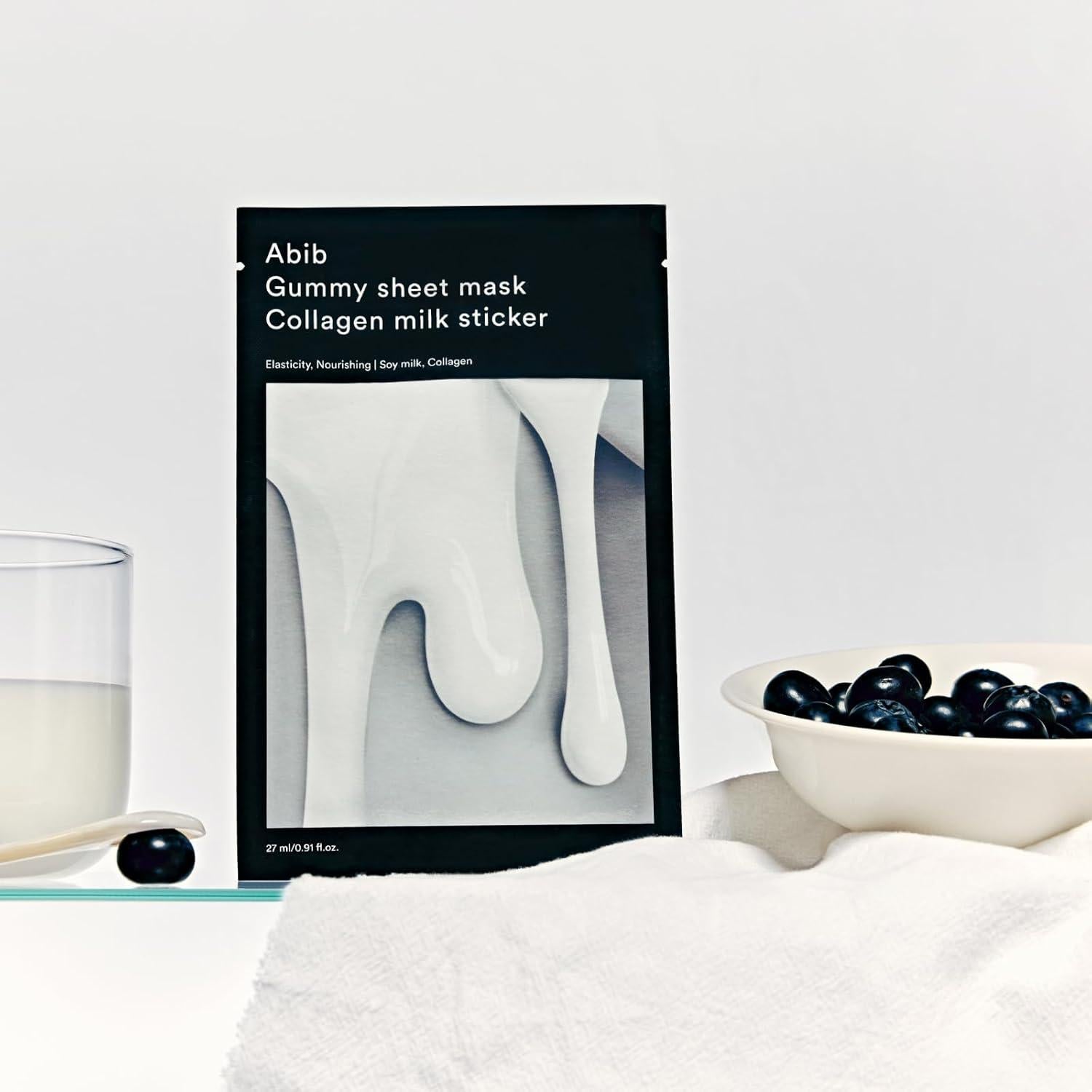 Mascarilla de Hoja Gummy Abib Colágeno Leche 10 Hojas - Hidratación y Elasticidad