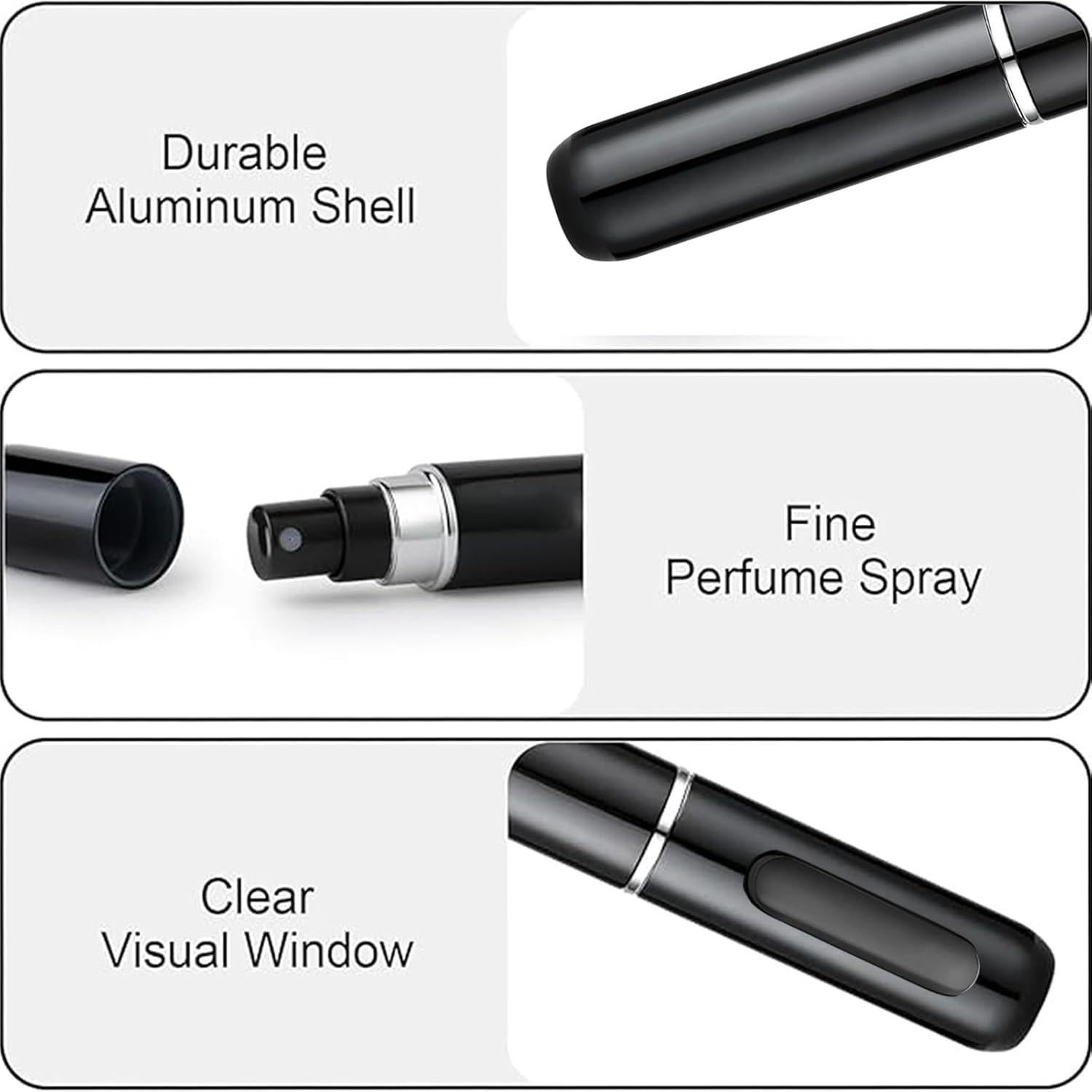 Atomizador Recargable de Viaje OUMOR 5ml Ligero y Compacto