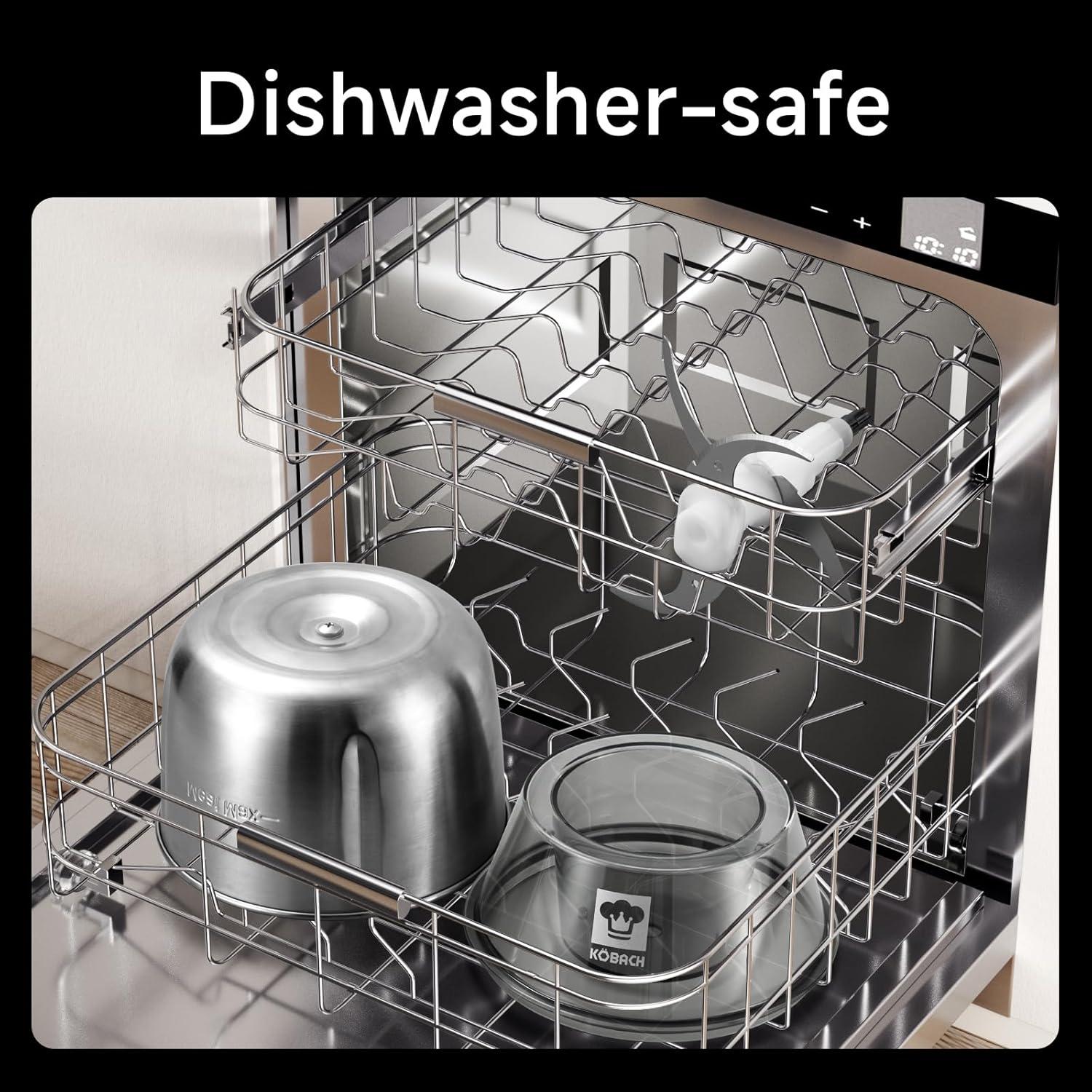 Picadora de Carne Eléctrica KOBACH 1.9L Acero Inoxidable Azul