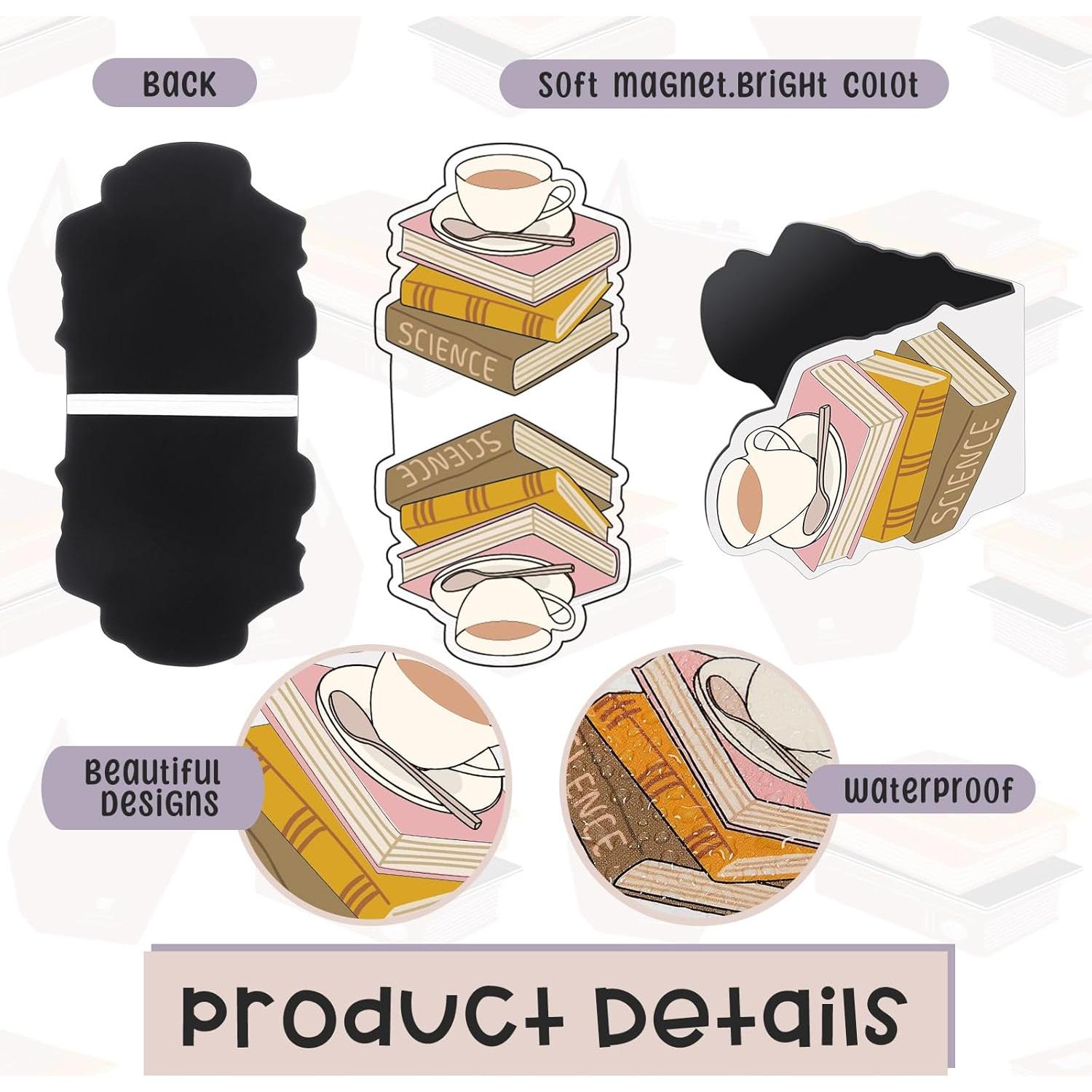 Marcadores Magnéticos de Libros Nezyo - 24 Piezas Multicolor