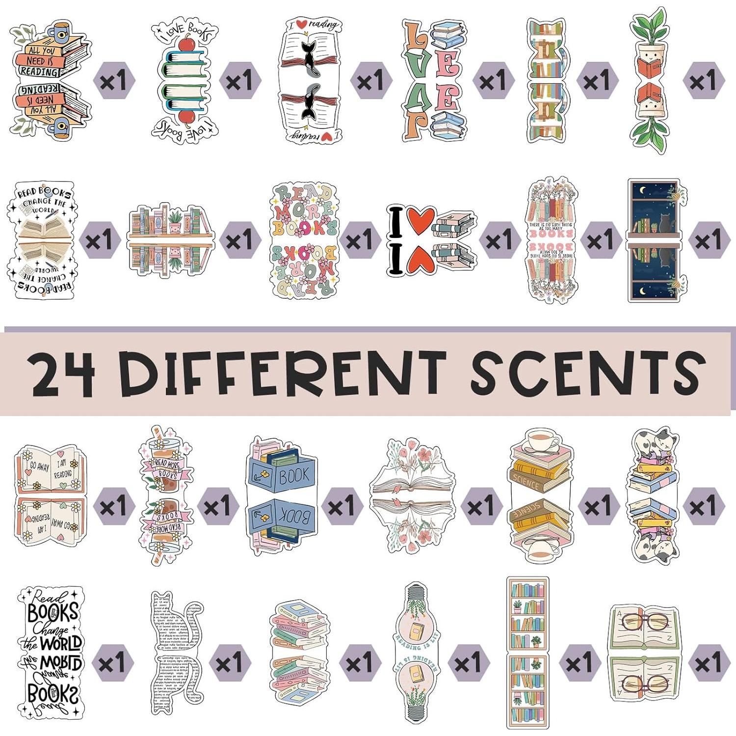 Marcadores Magnéticos de Libros Nezyo - 24 Piezas Multicolor