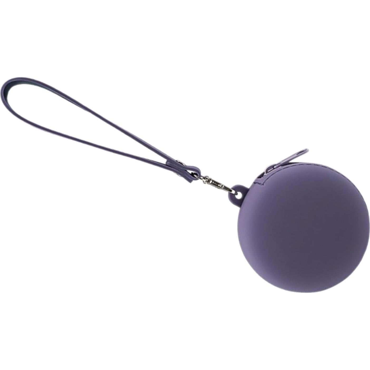 Monedero Redondo de Silicona LUJIYY Rosa para Auriculares