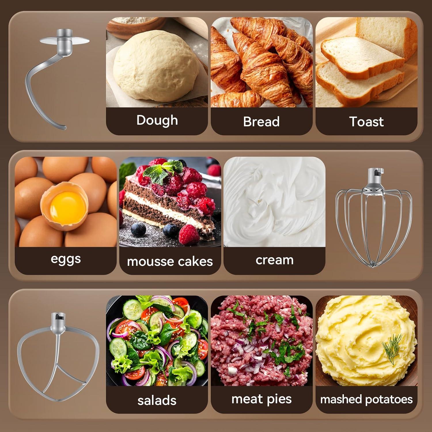 Batidora de Pie Neretva 6.34L 400W con Pantalla LED