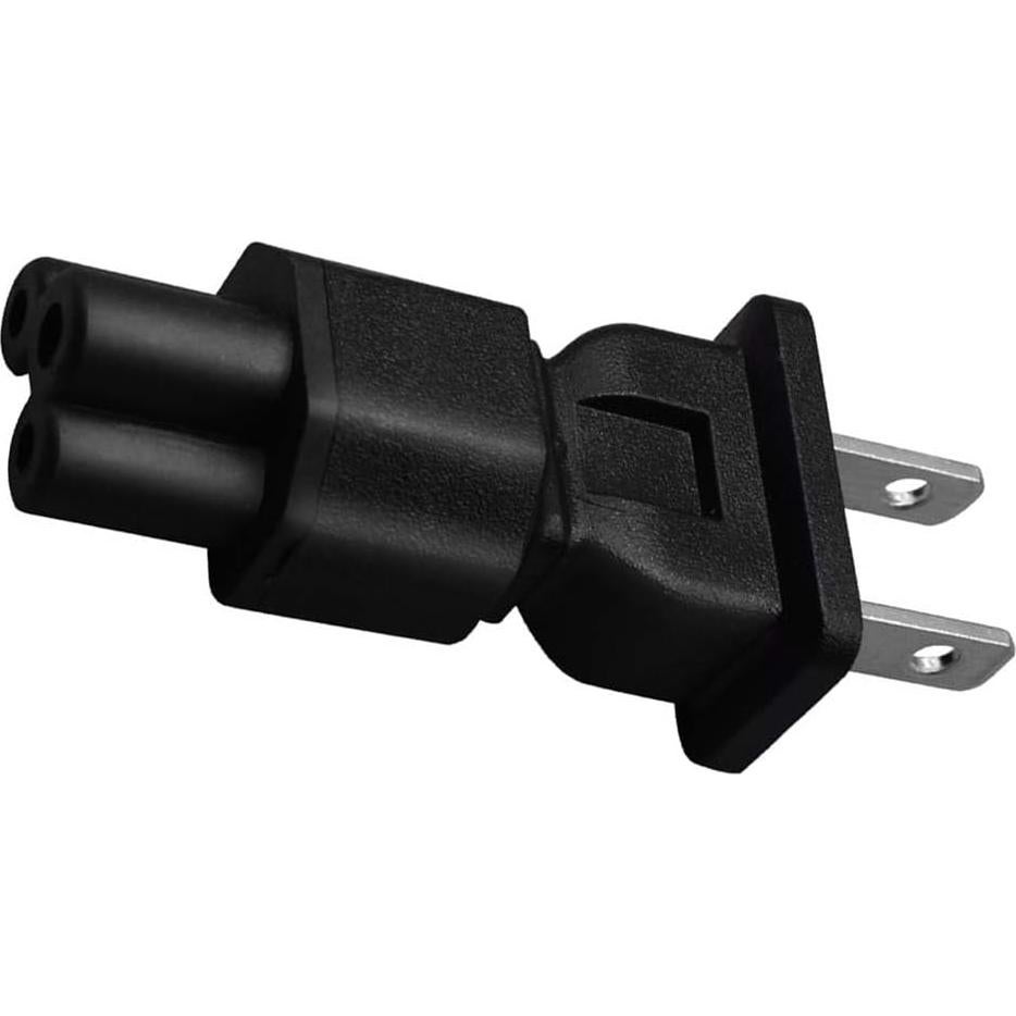 Adaptador NEMA 1-15P a IEC320 C5 15A 250V 2Pack Strhowill