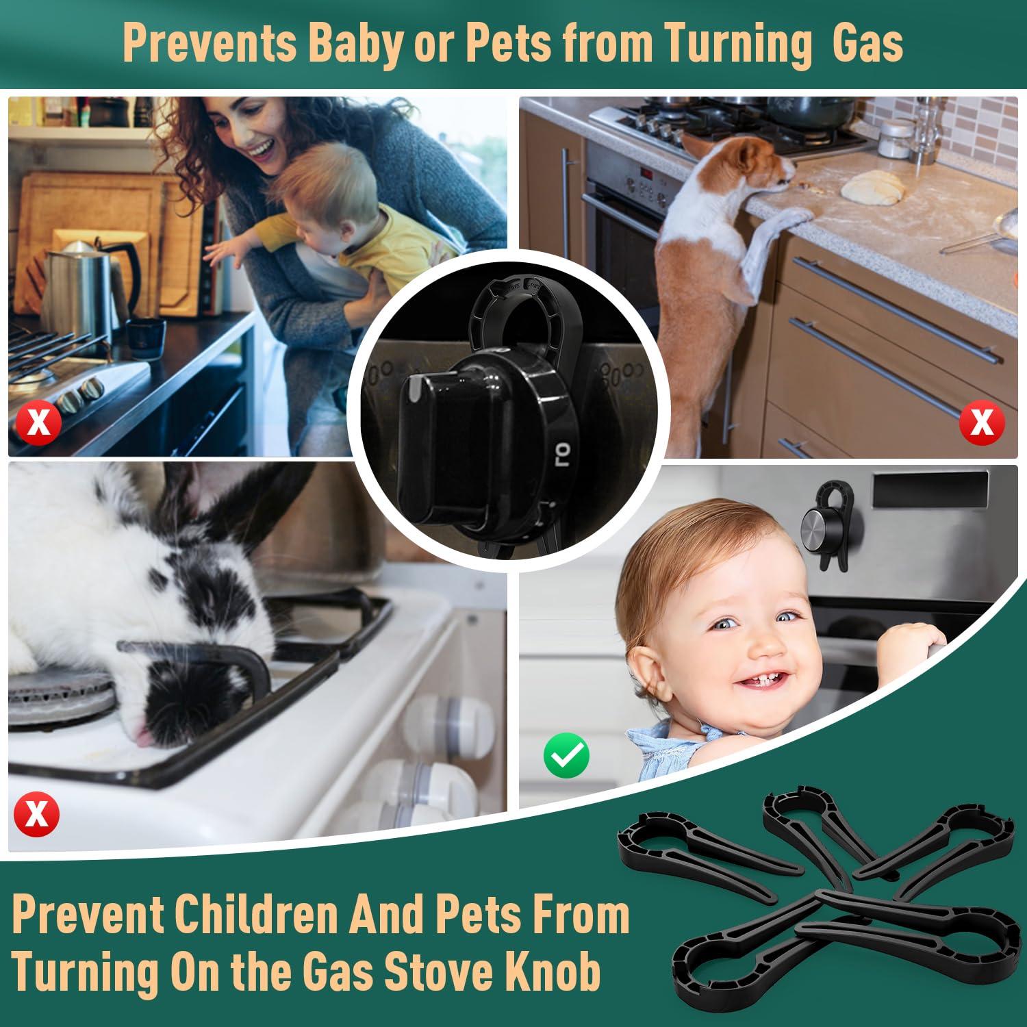 Bloqueo de Perilla de Seguridad para Estufa a Gas - 5 Unidades