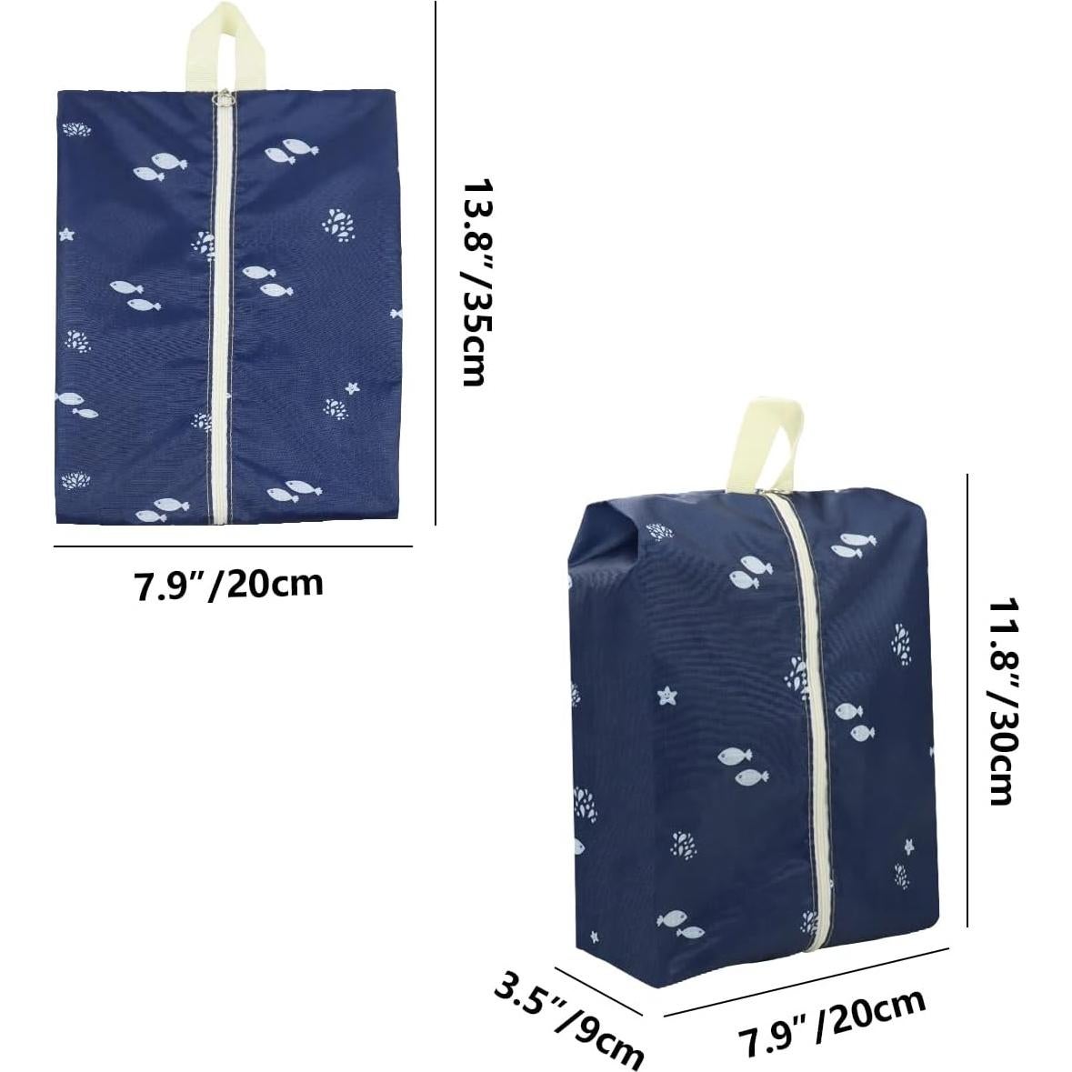 Bolsas de Zapatos de Viaje Impermeables 8 Piezas 35x20 cm