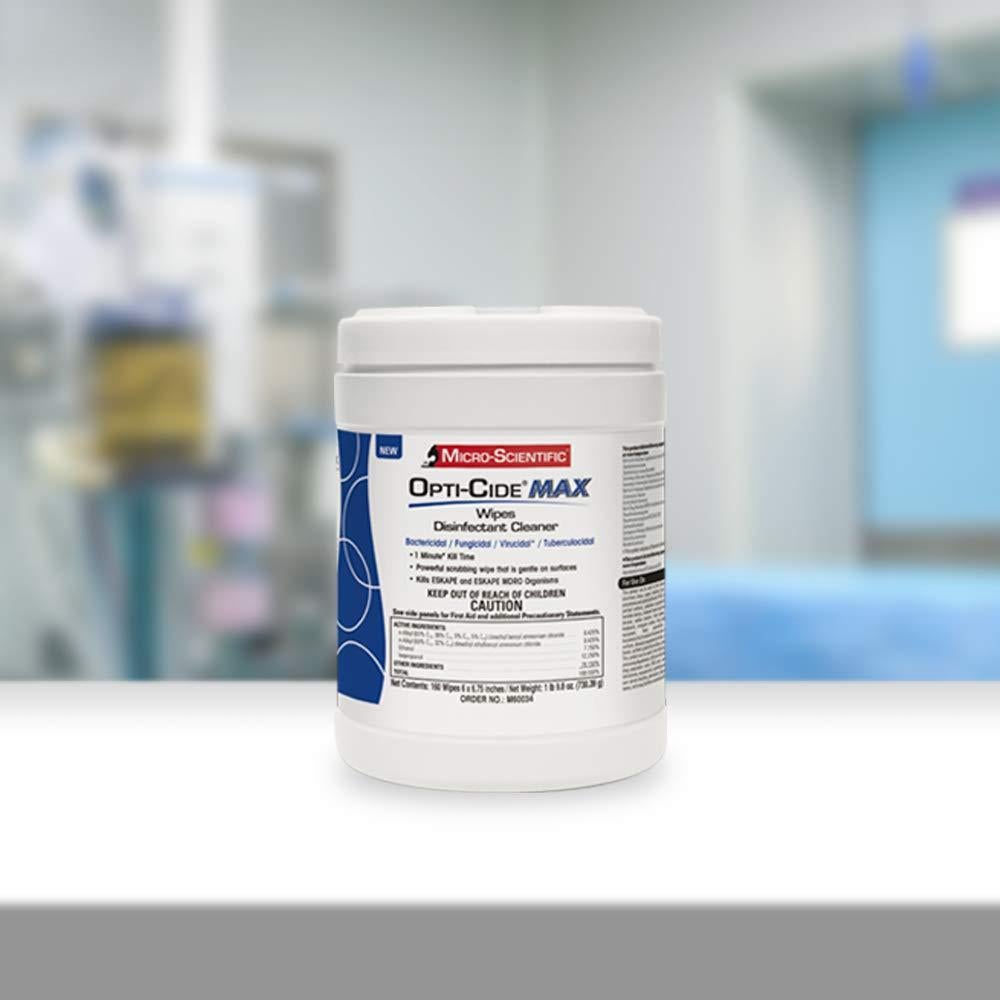 Toallitas Desinfectantes Micro-Scientific Opti-Cide MAX 160 Unidades