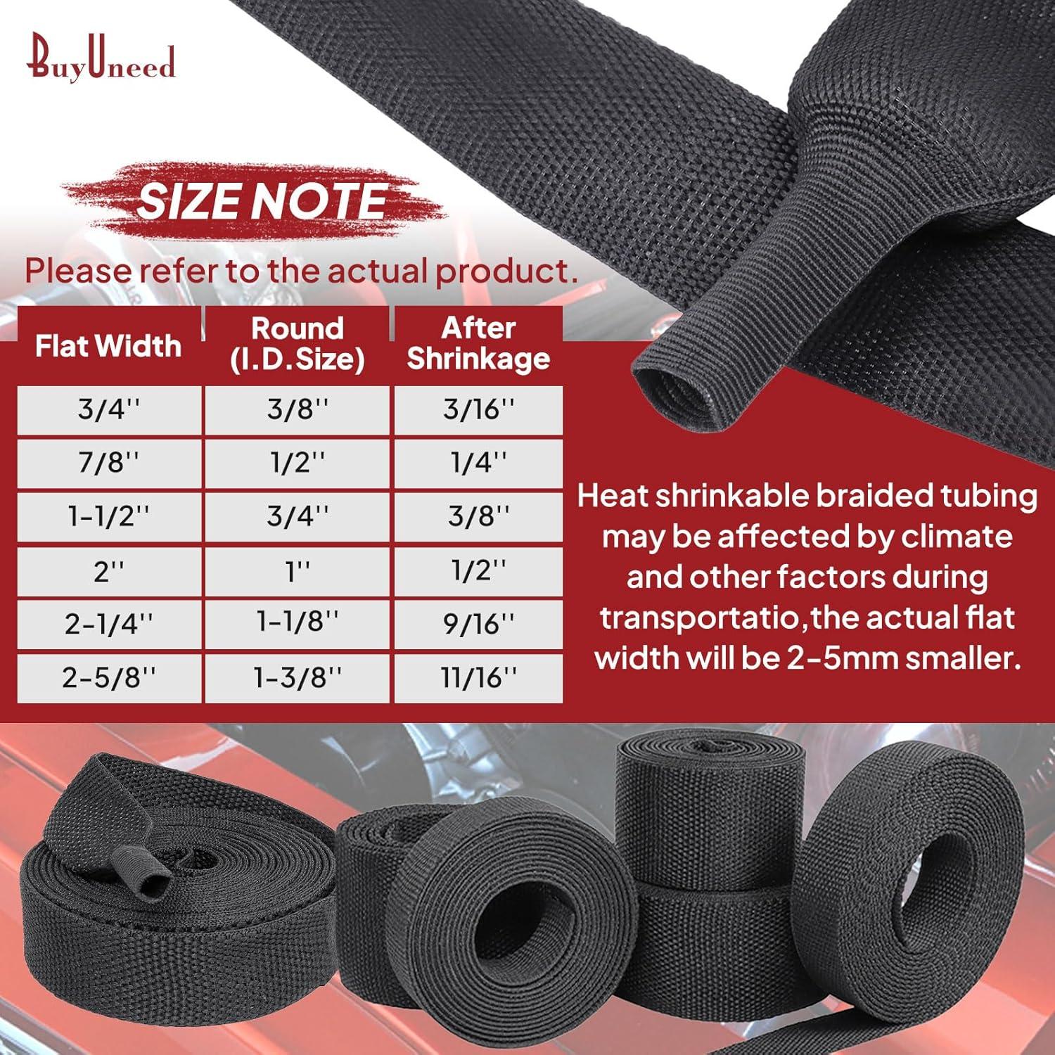 Manga Trenzada Termoretráctil BuyUneed 1-1/8" 4.5m Protección Cables