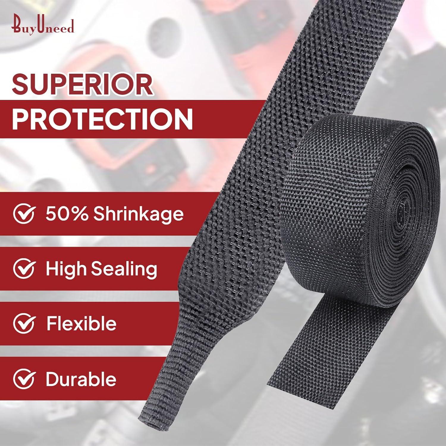 Manga Trenzada Termoretráctil BuyUneed 1-1/8" 4.5m Protección Cables