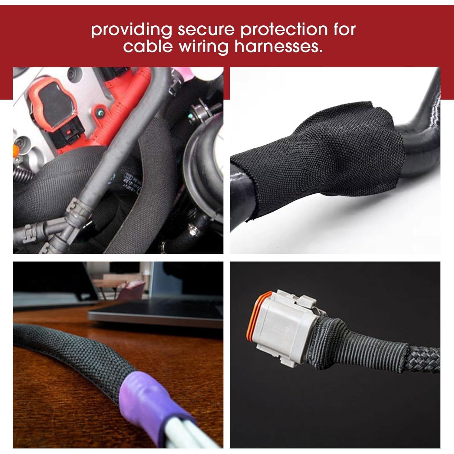 Manga Trenzada Termoretráctil BuyUneed 1-1/8" 4.5m Protección Cables