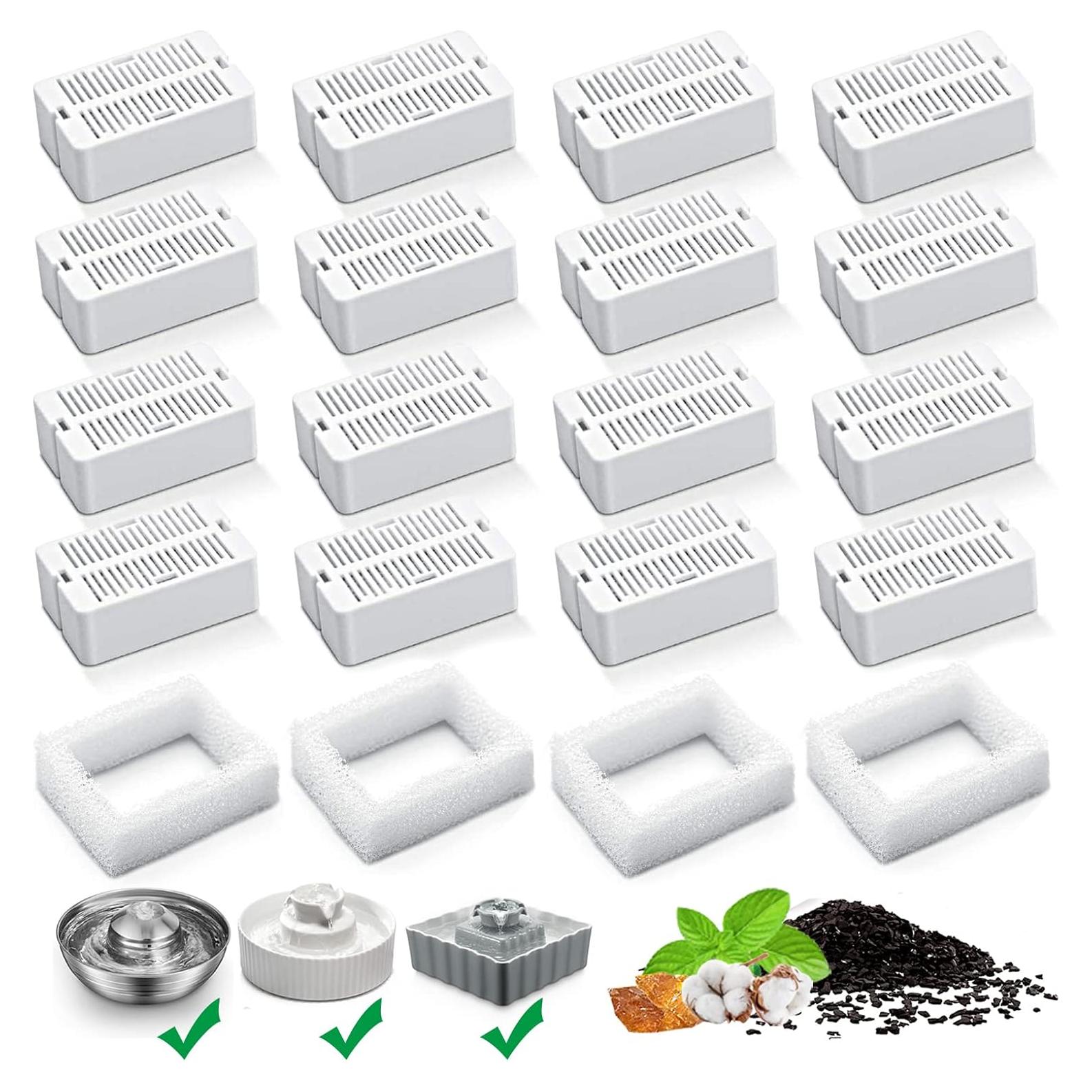 Filtros de Reemplazo KANCHOU para Fuente de Agua Gatos 16+4