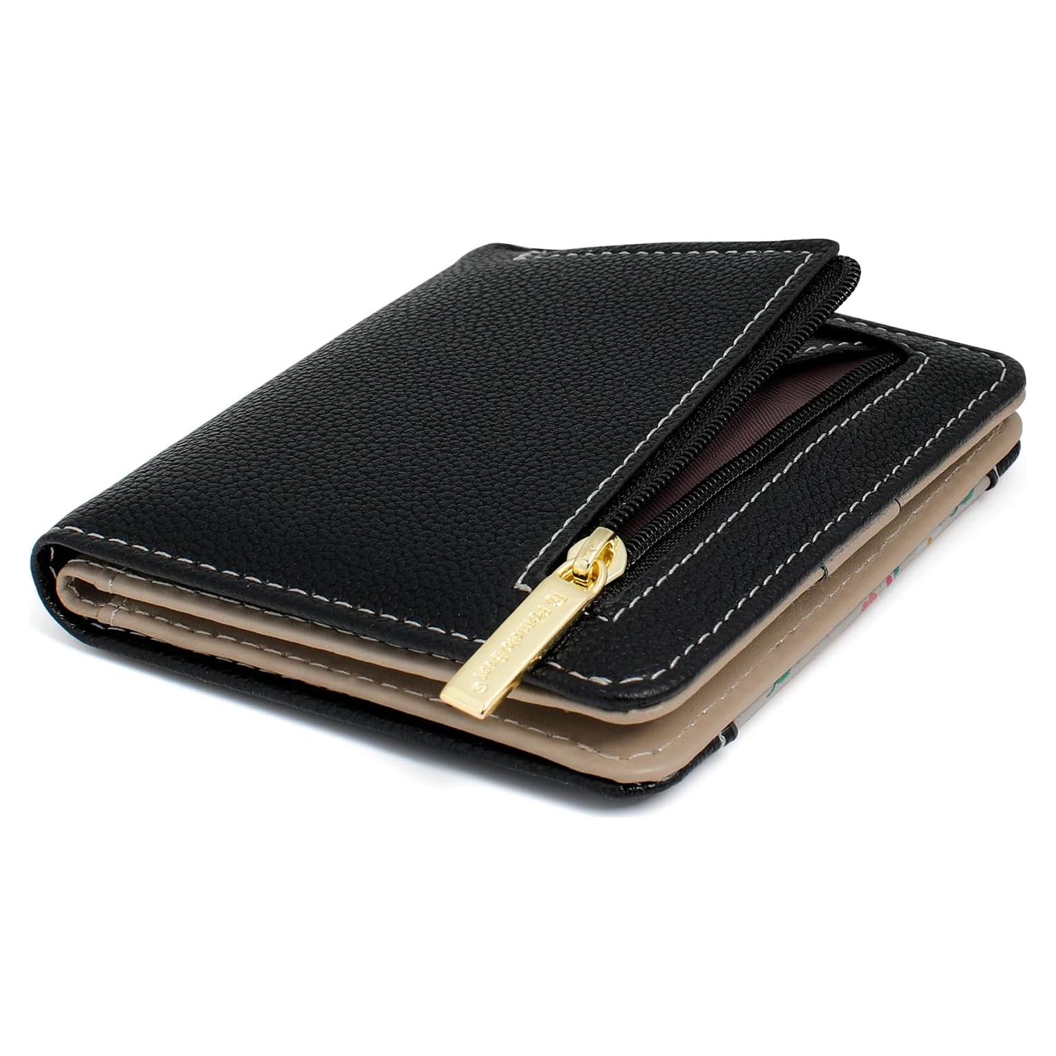 Billetera Pequeña de Cuero PU para Mujeres con Bloqueo RFID