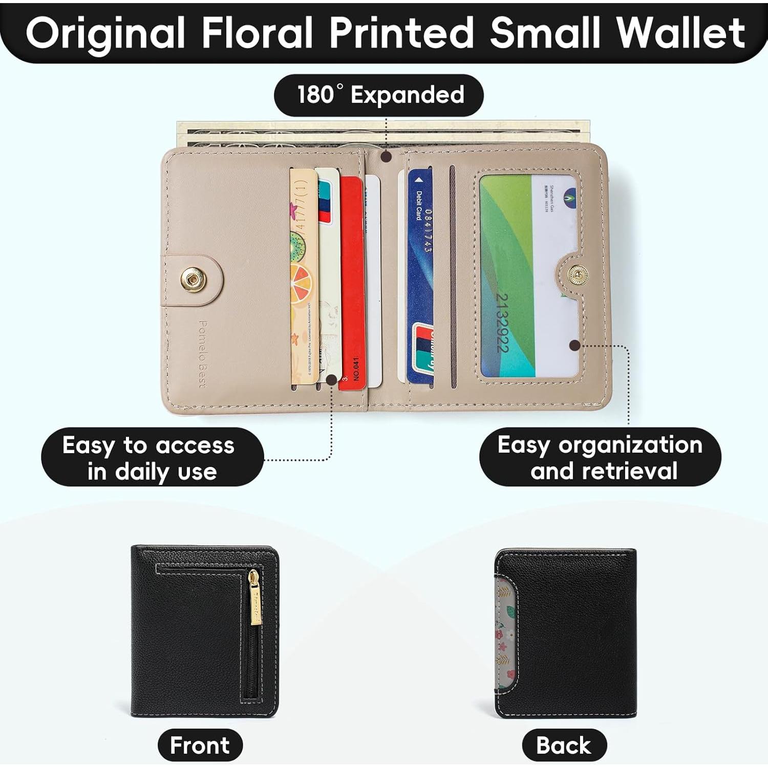 Billetera Pequeña de Cuero PU para Mujeres con Bloqueo RFID