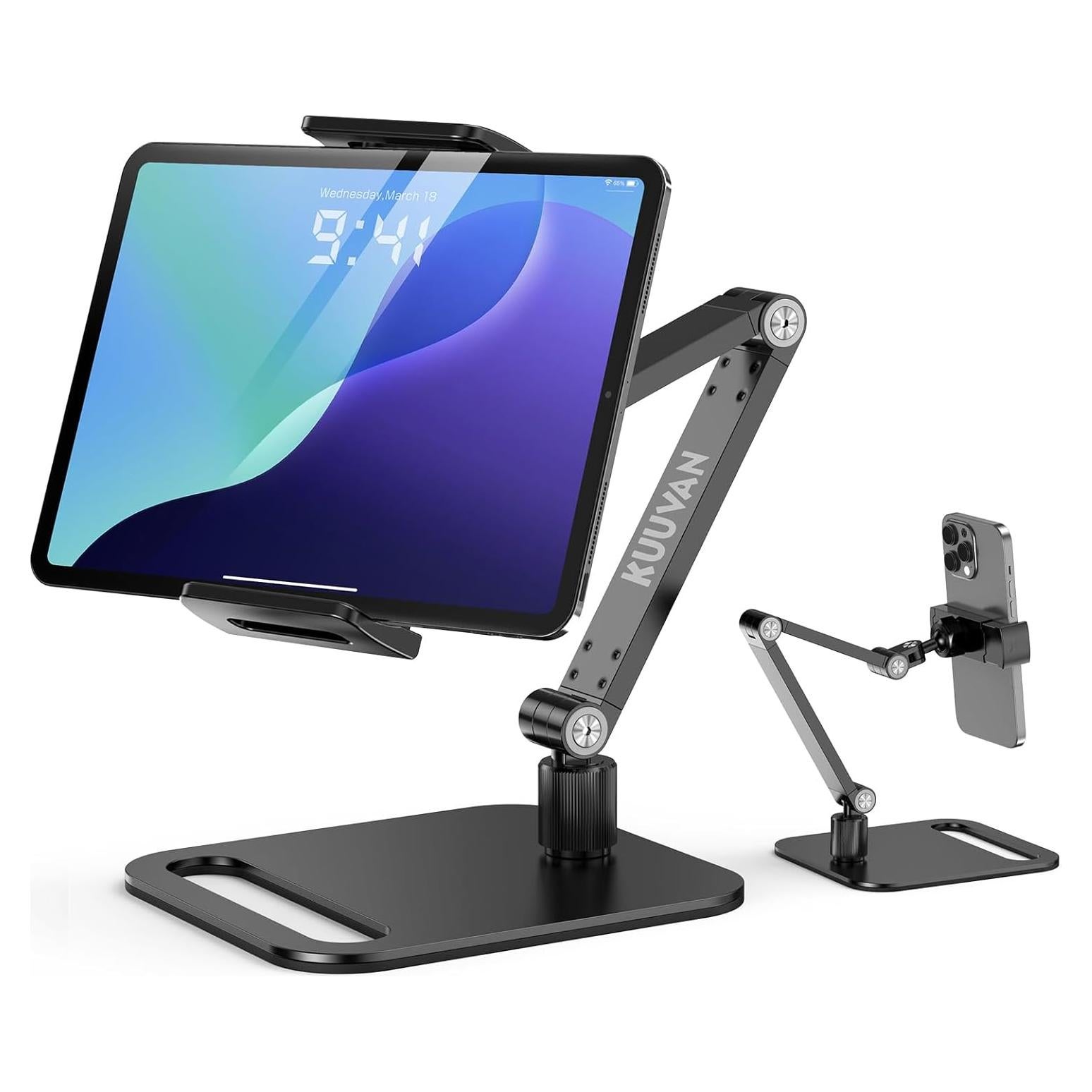 Soporte para Tablet y Monitor KUUVAN KVZJ-08 Ajustable 80-264 cm
