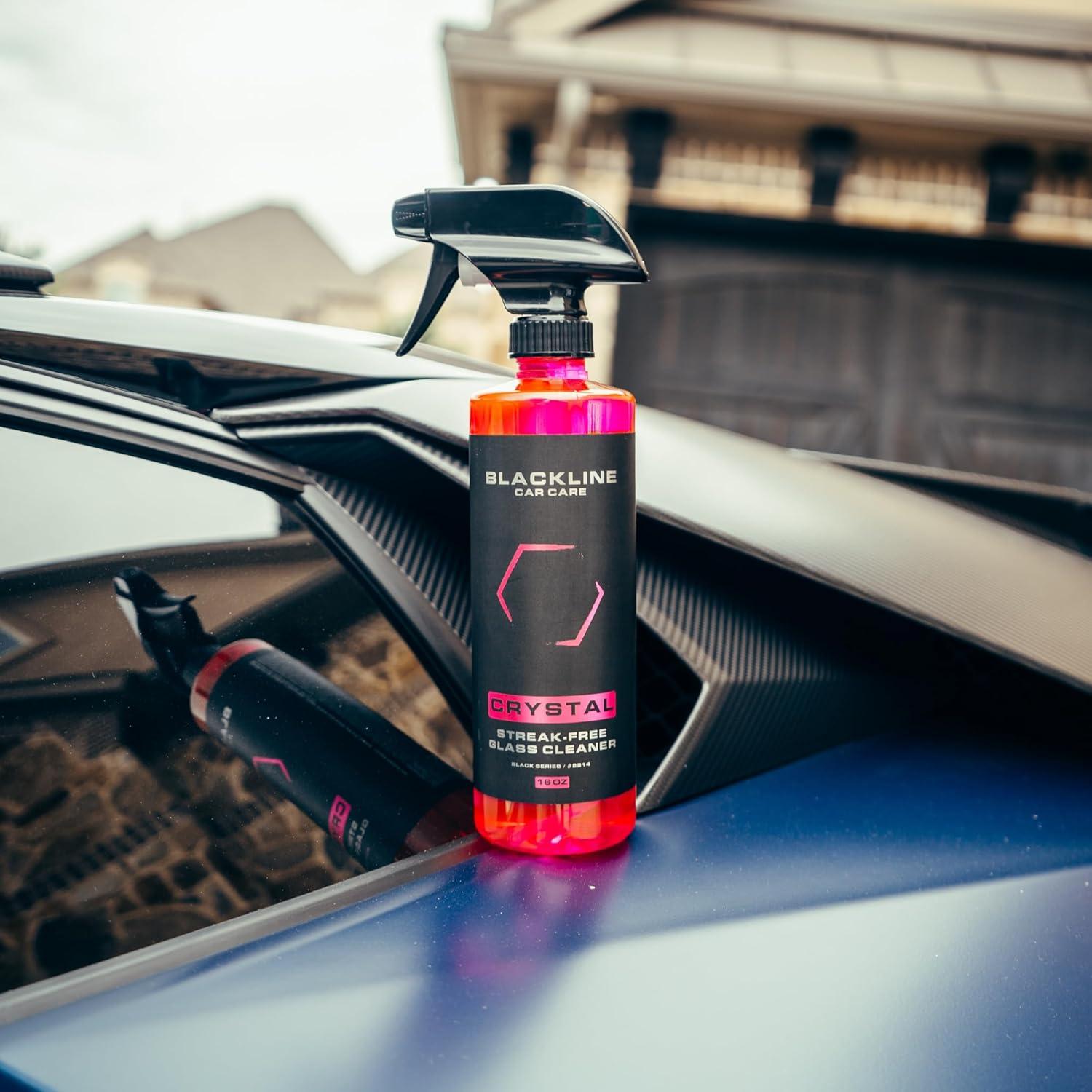 Limpiador de Vidrio Blackline 473 ml - Sin Rayas y Seguro para Tintado