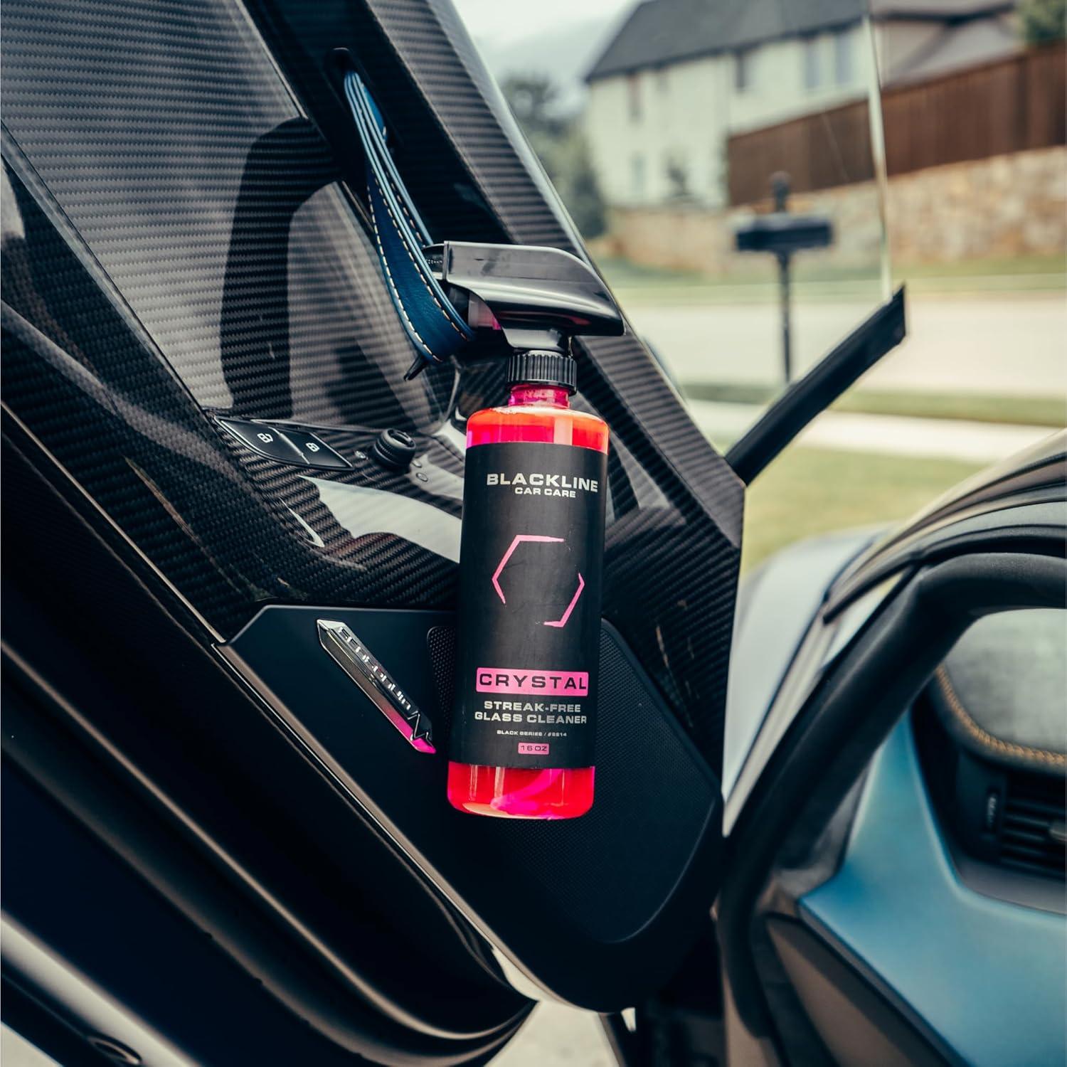 Limpiador de Vidrio Blackline 473 ml - Sin Rayas y Seguro para Tintado