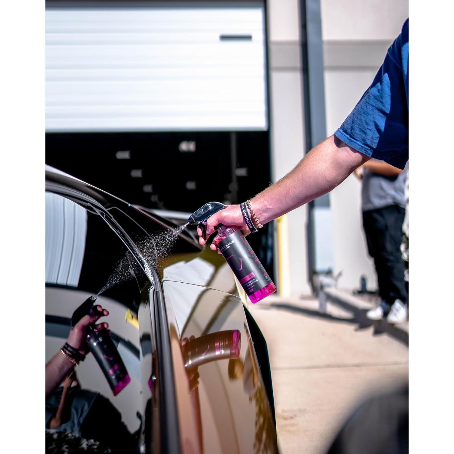 Limpiador de Vidrio Blackline 473 ml - Sin Rayas y Seguro para Tintado