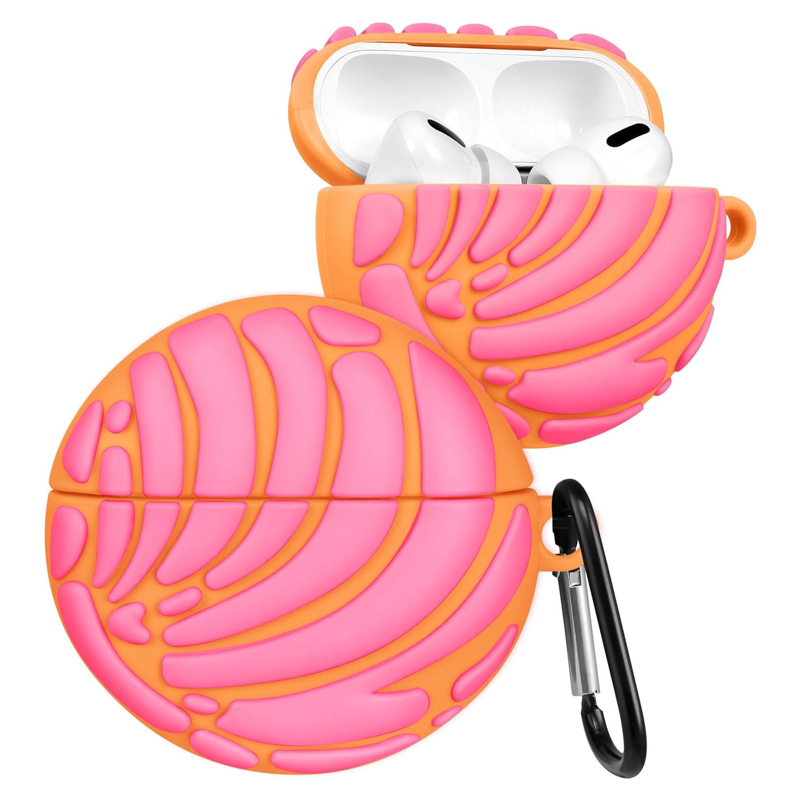 Funda de Silicona Rosa Boaretiu para AirPods 1ra/2da Generación