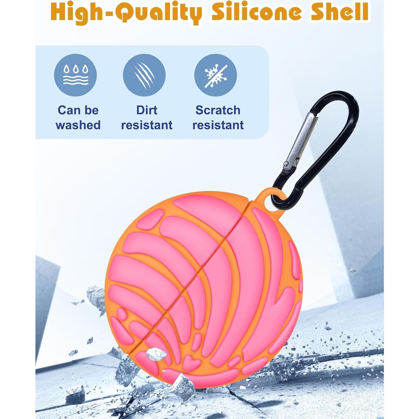 Funda de Silicona Rosa Boaretiu para AirPods 1ra/2da Generación