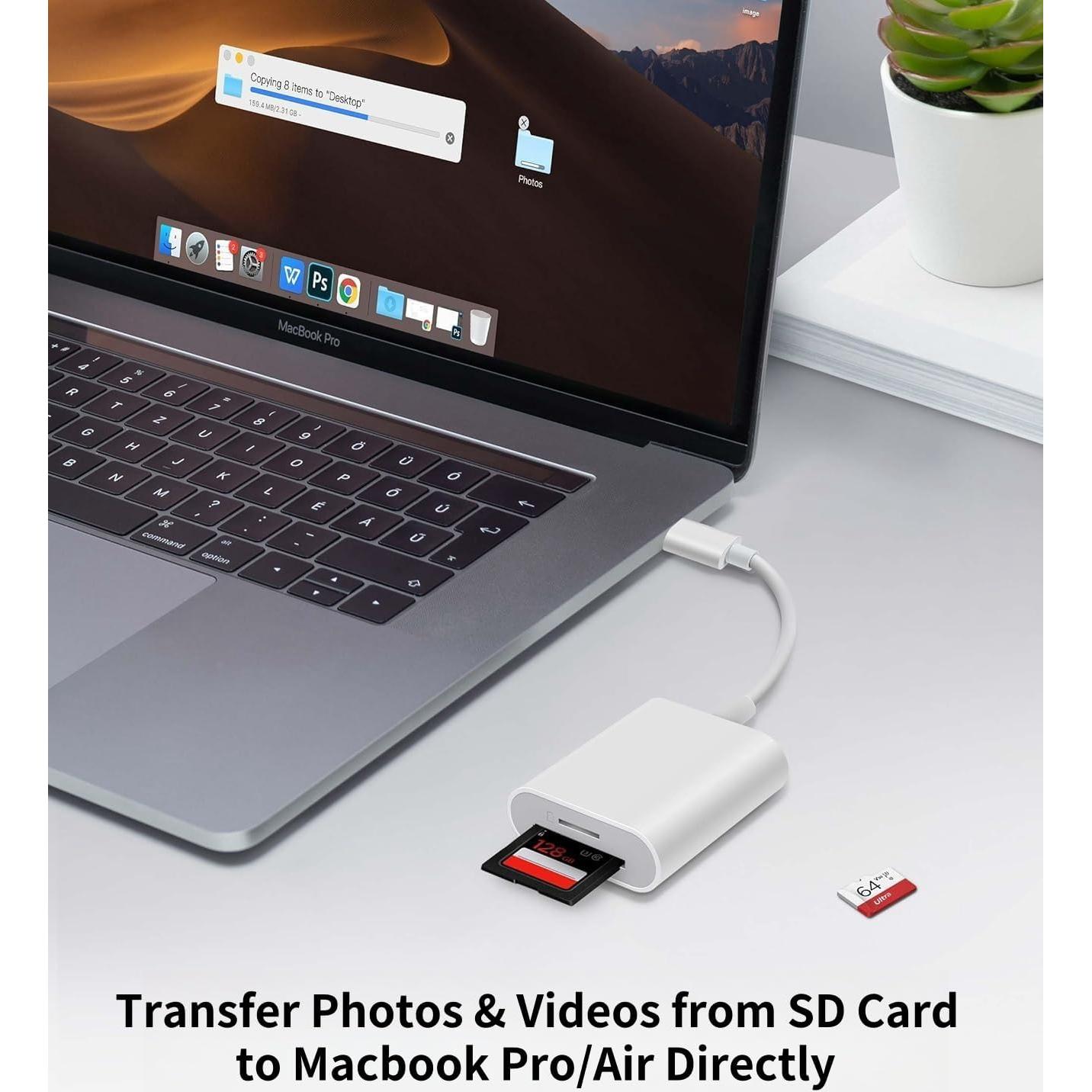 Lector de Tarjeta SD USB C Luonanava para iPhone 16/15 Pro