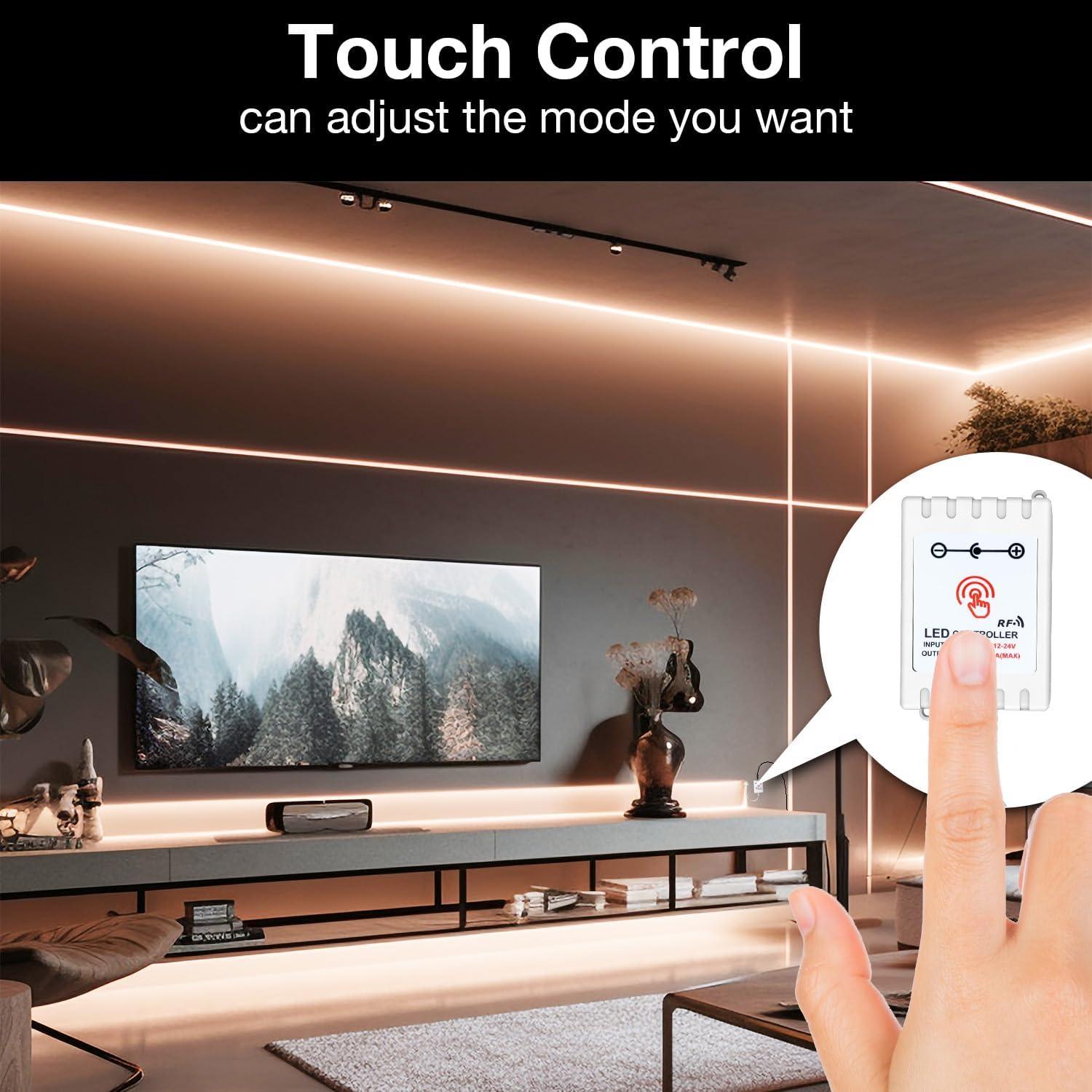 Tira de luces LED COB 5m DAYBETTER 2700K-6500K Regulable