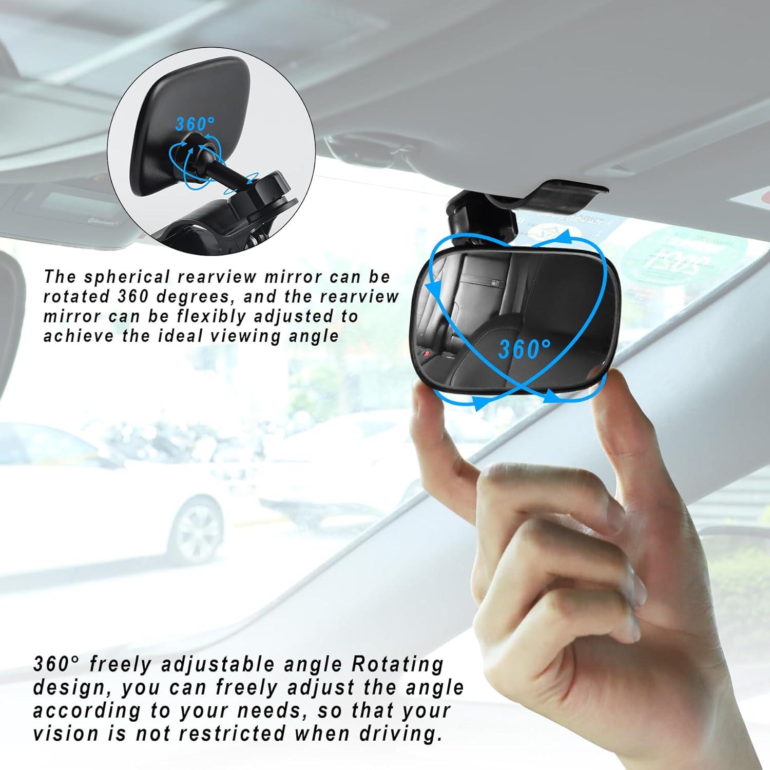 Espejo Retrovisor Convexo Ajustable LivTee para Bebés