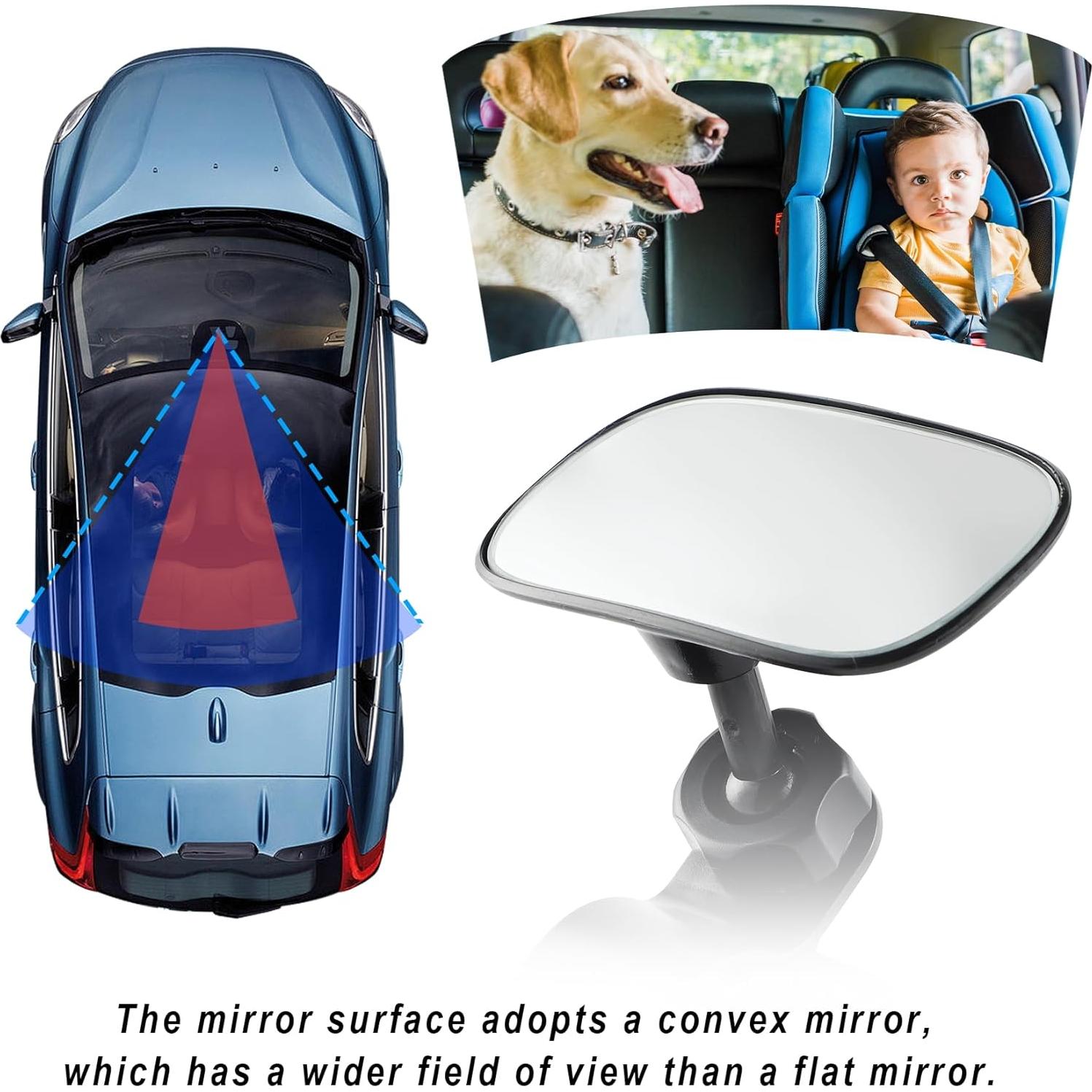 Espejo Retrovisor Convexo Ajustable LivTee para Bebés