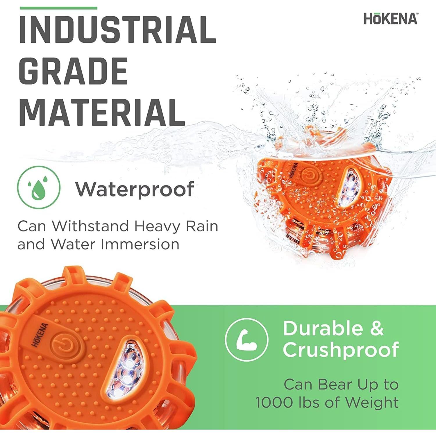 Kit de Emergencia HOKENA con 3 Bengalas LED y Accesorios