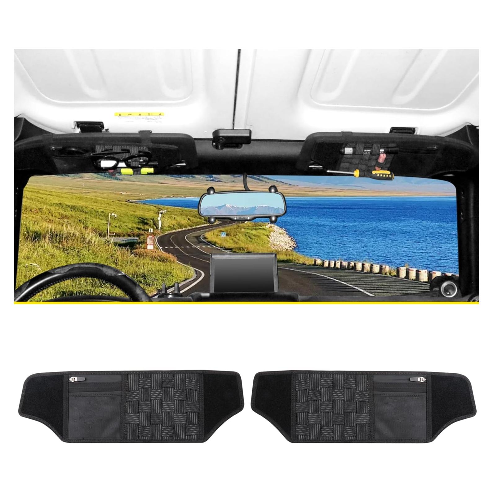 Organizador de Visera Táctica RERPRO para Jeep Wrangler JK 2012-2018