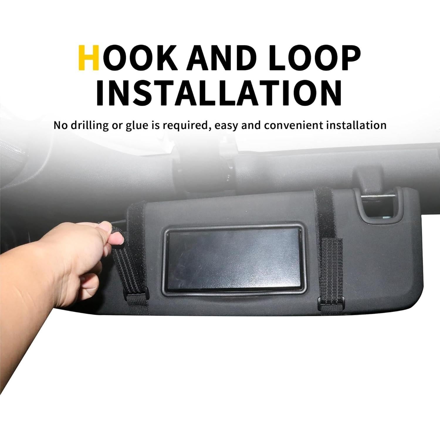 Organizador de Visera Táctica RERPRO para Jeep Wrangler JK 2012-2018