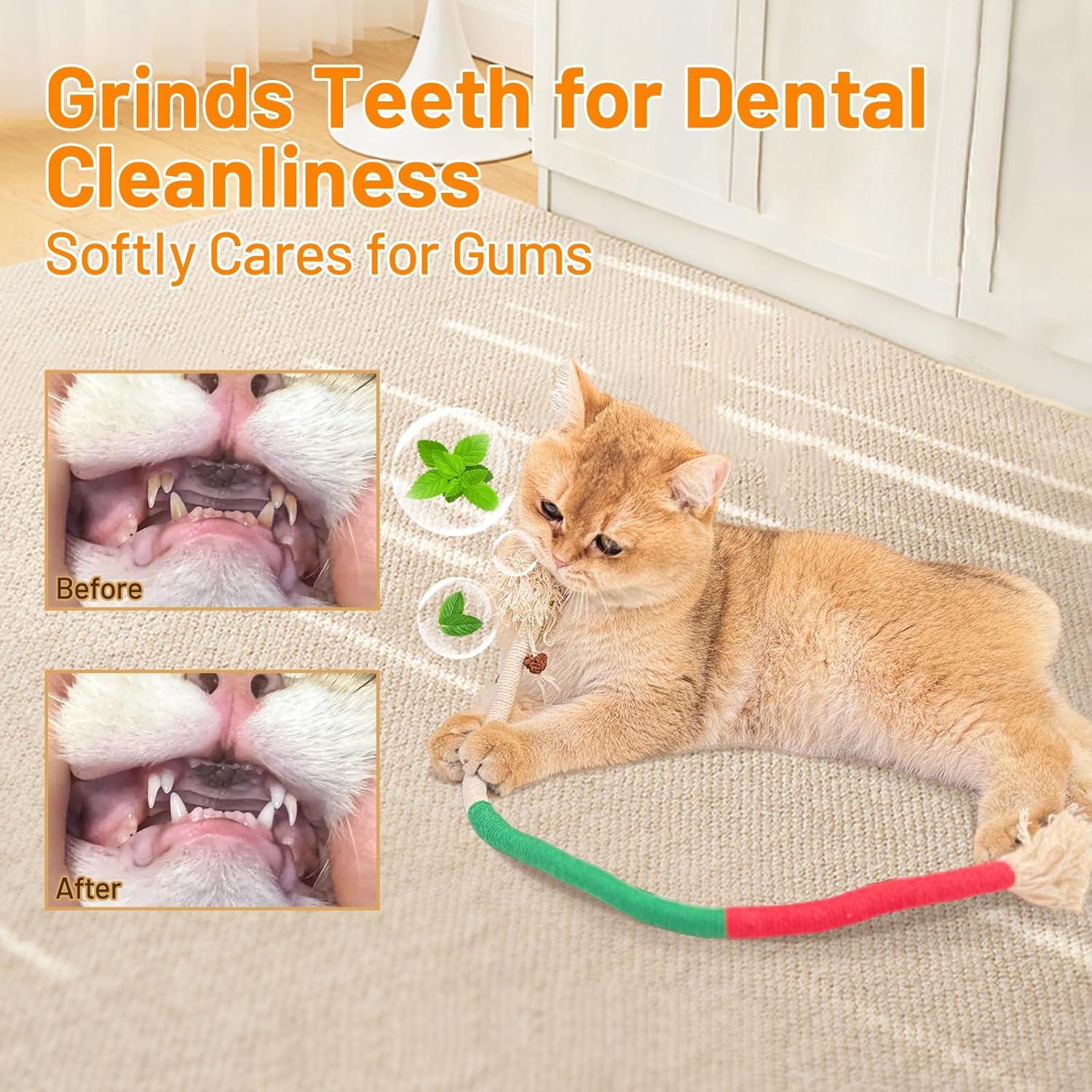 Juguetes para Gatos Gochanmon - Cuerdas de Catnip 3 Piezas 68.58 cm