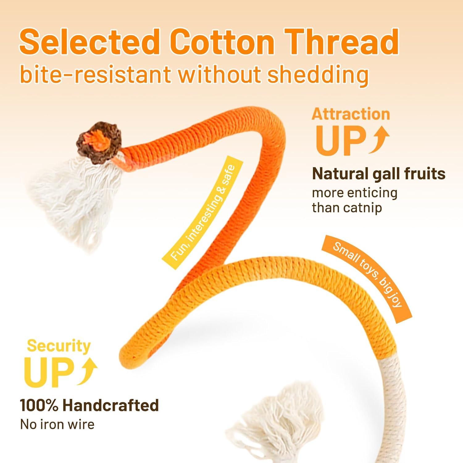 Juguetes para Gatos Gochanmon - Cuerdas de Catnip 3 Piezas 68.58 cm