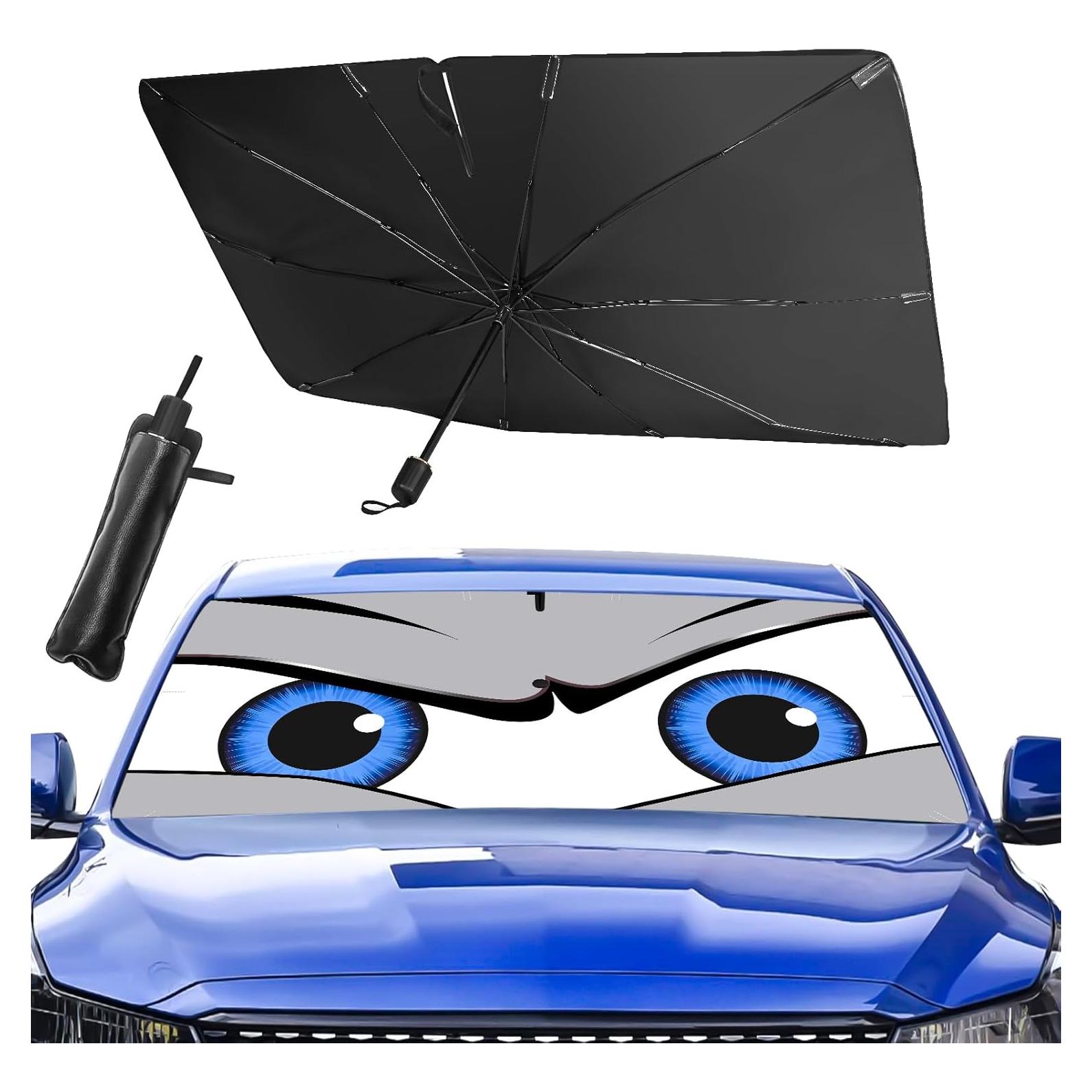 Sombrilla Parabrisas Coche eygeufg 150x70cm Plegable UV