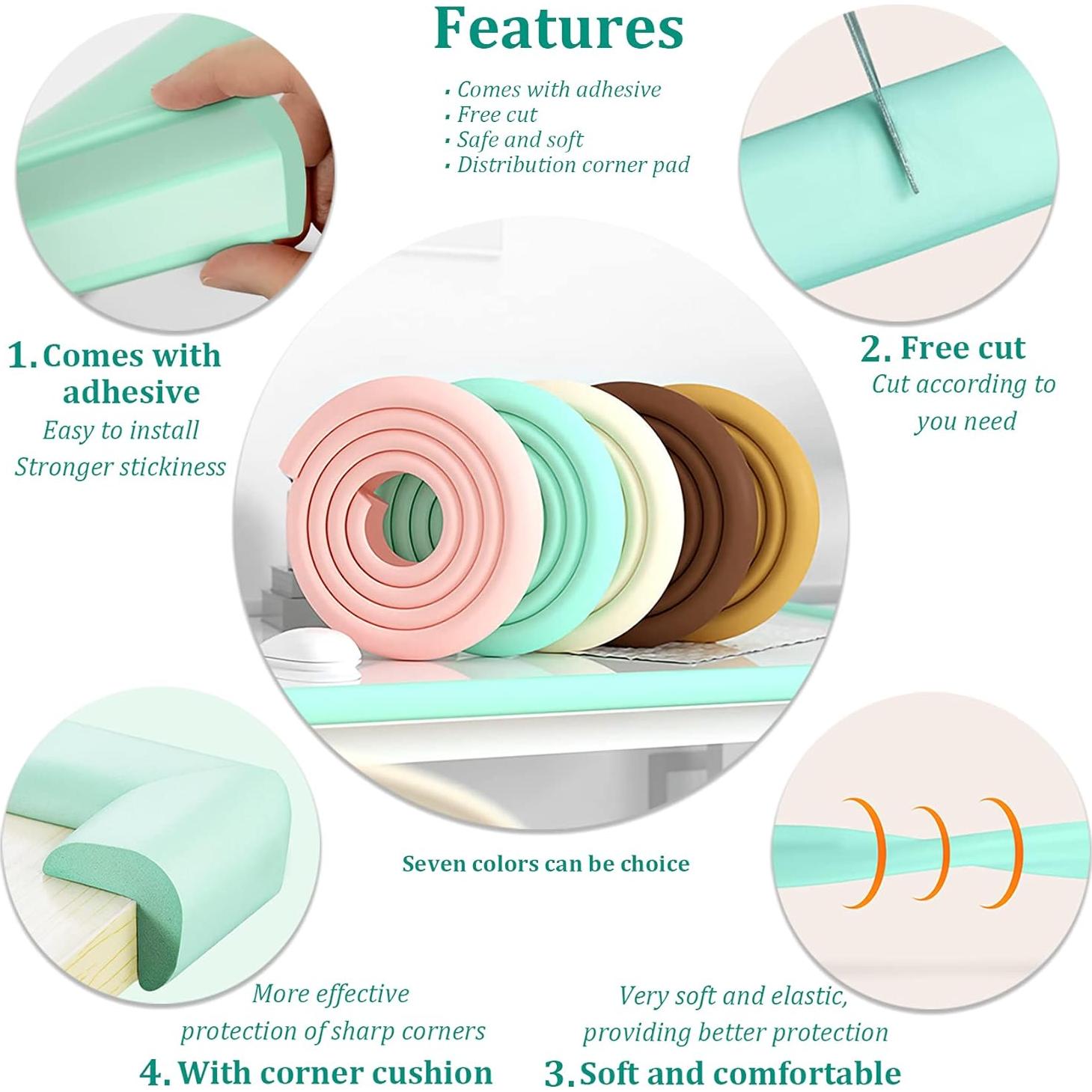 Bumpers de Seguridad Fozobaiy para Esquinas y Bordes - Gris